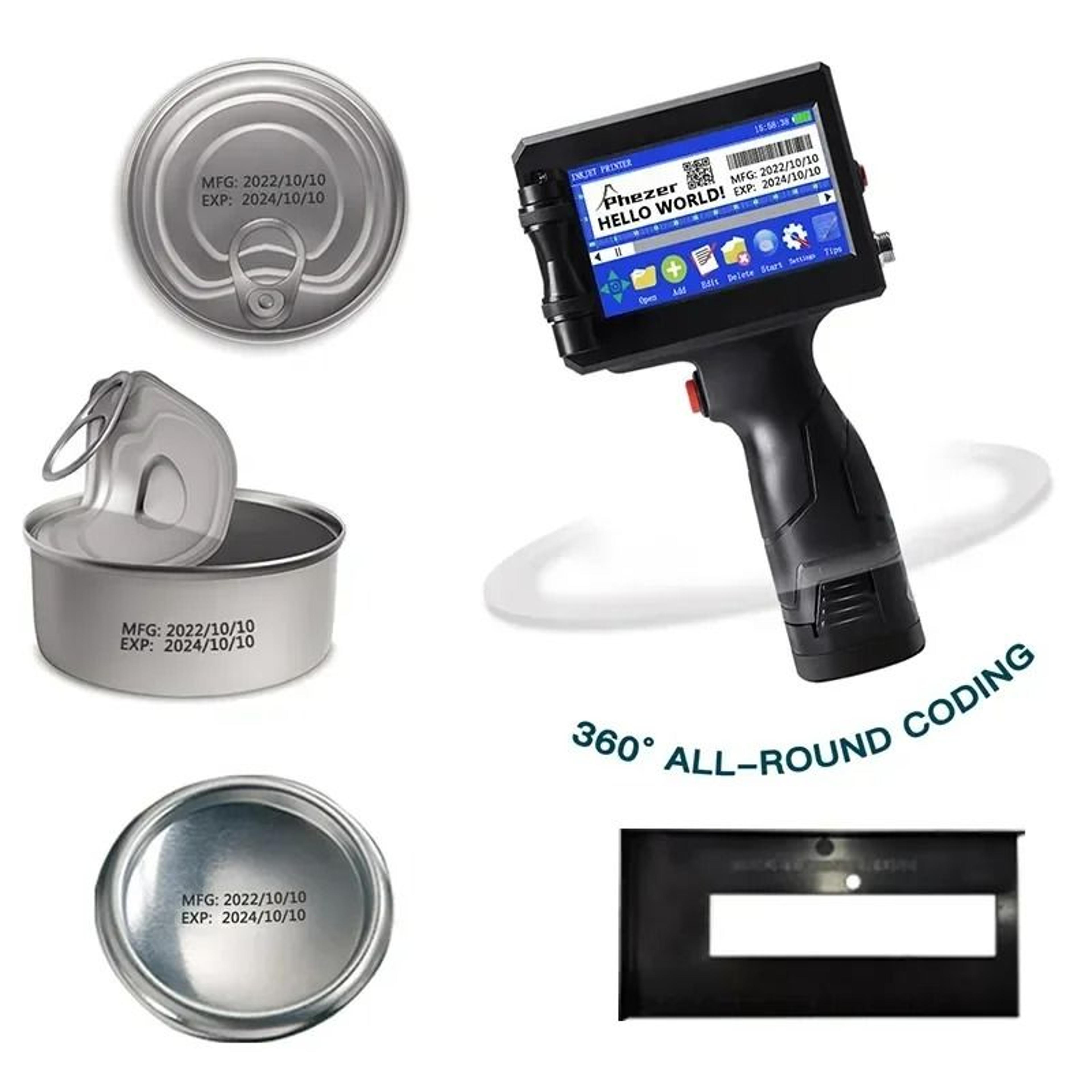 Handheld Inkjet Printer For Barcode And Expiry Date Printing 0