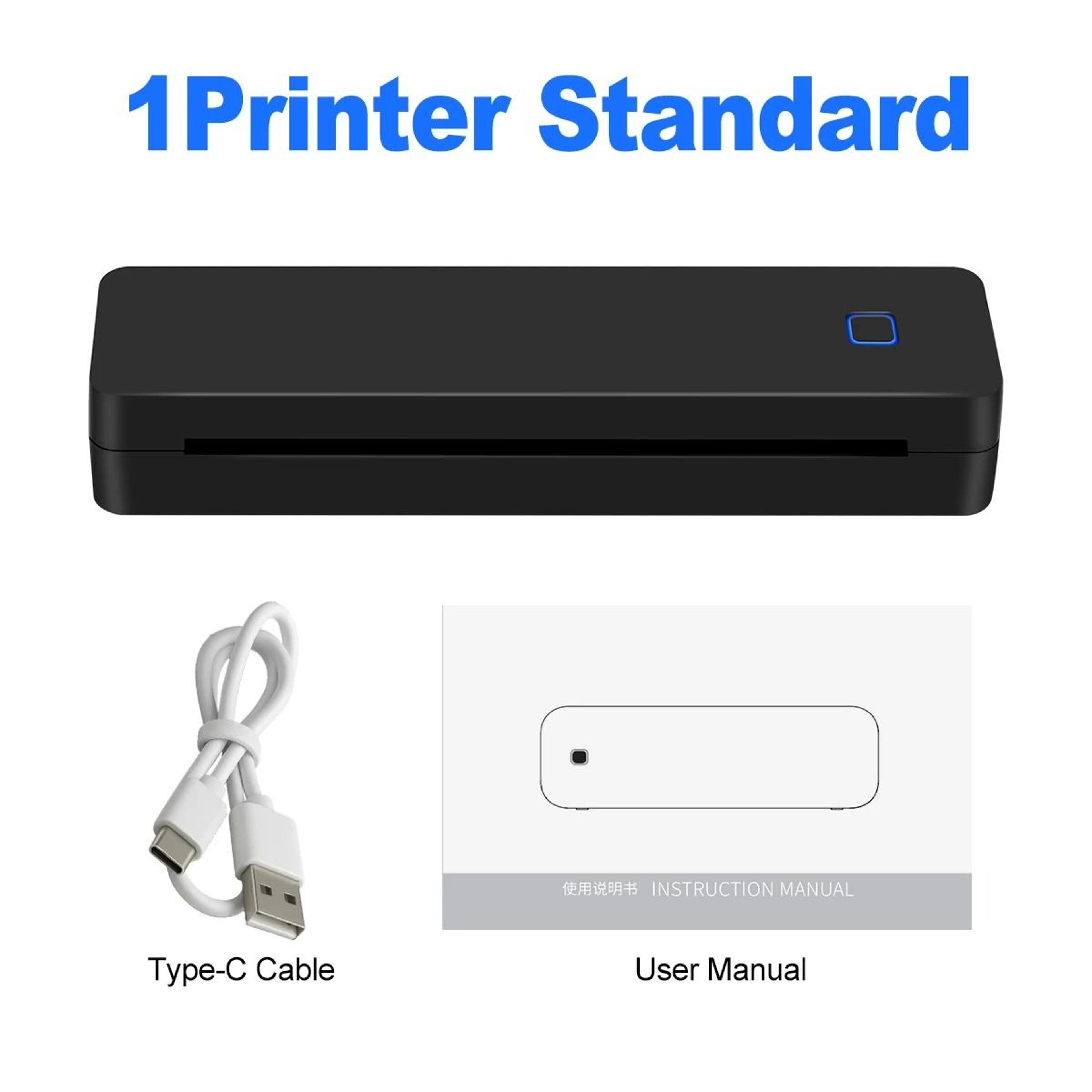 Mini Portable A4 Thermal Printer With Bluetooth 8