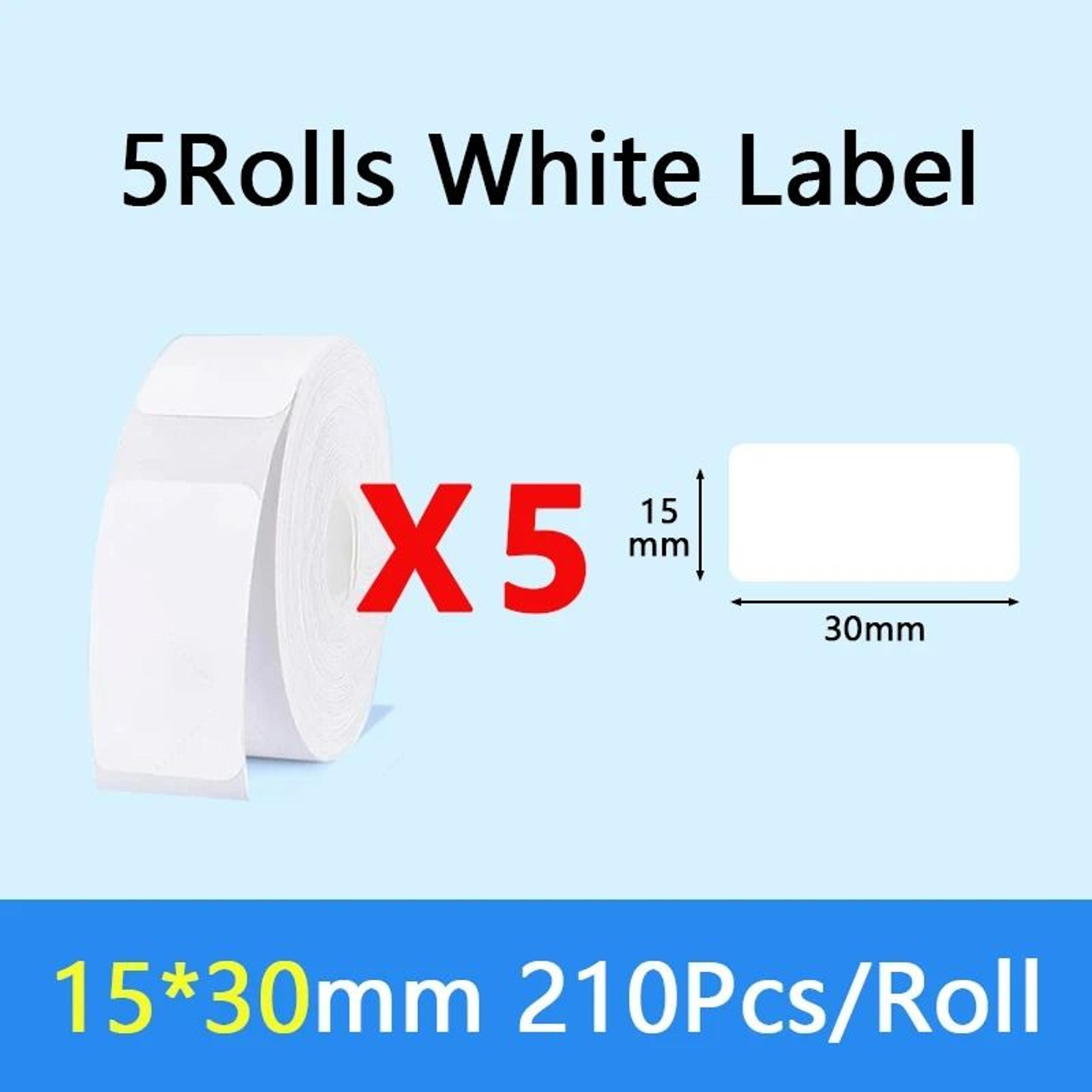 Waterproof White SelfAdhesive Thermal Label Paper Rolls Direct Thermal Tech 11