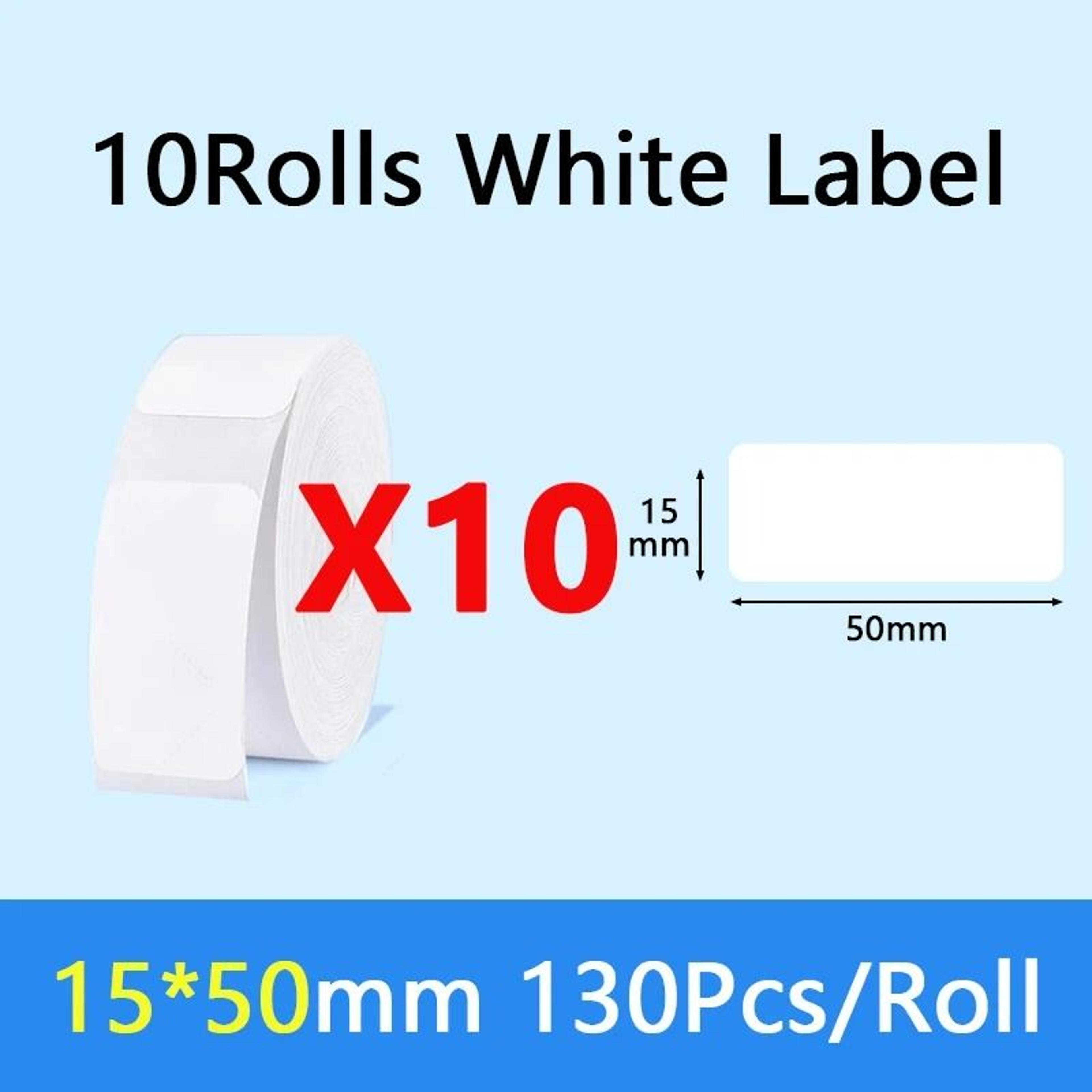 Waterproof White SelfAdhesive Thermal Label Paper Rolls Direct Thermal Tech 24