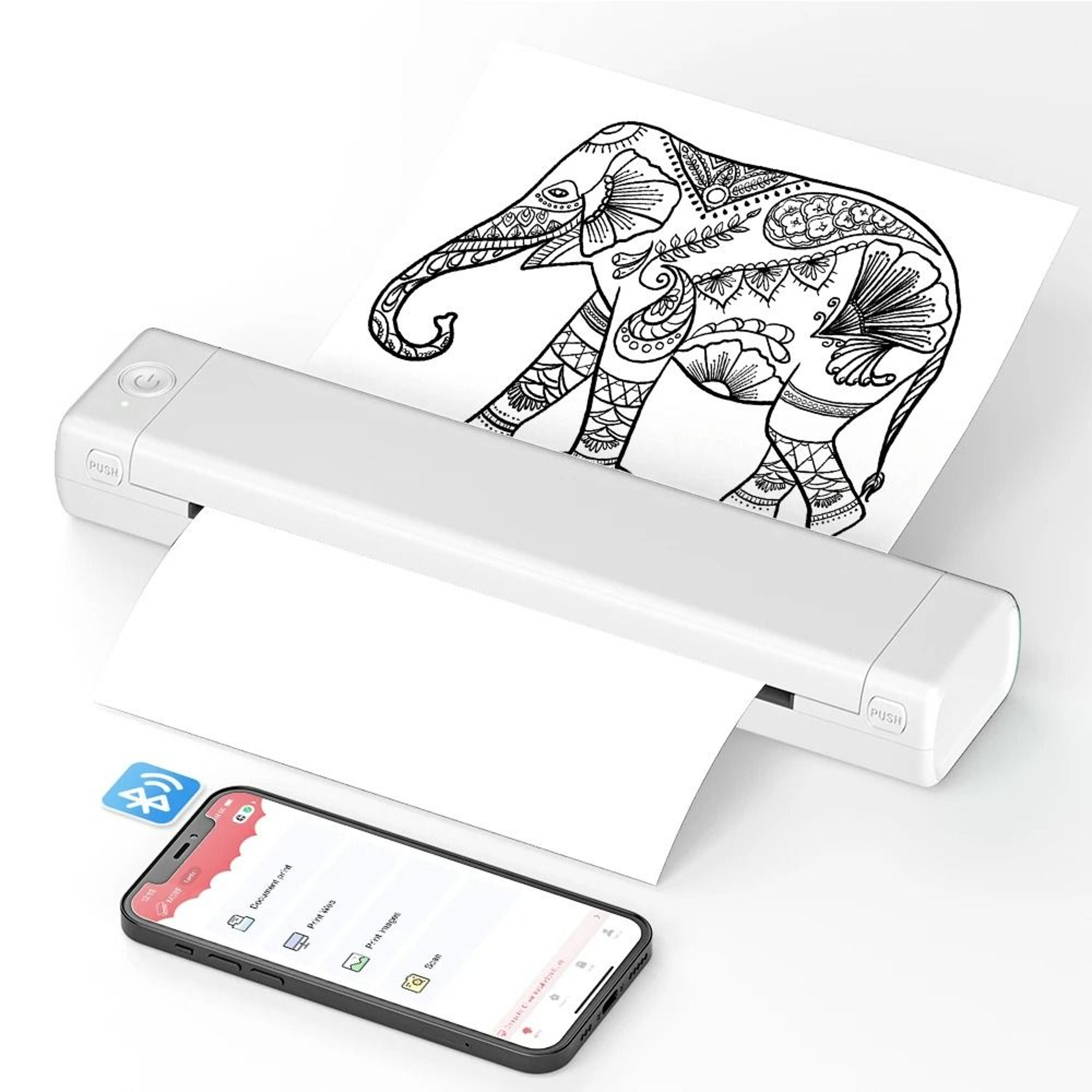 Portable Bluetooth Thermal Tattoo Stencil Printer 10
