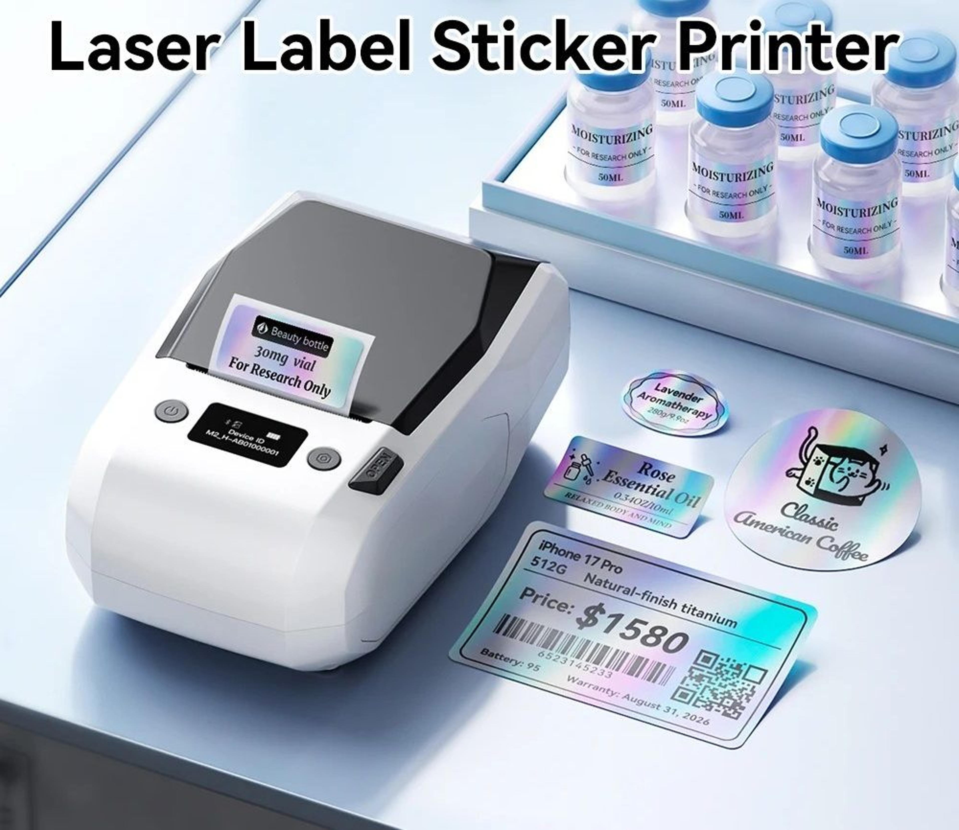 built-in rechargeable battery high-definition 300 dpi thermal transfer label printer