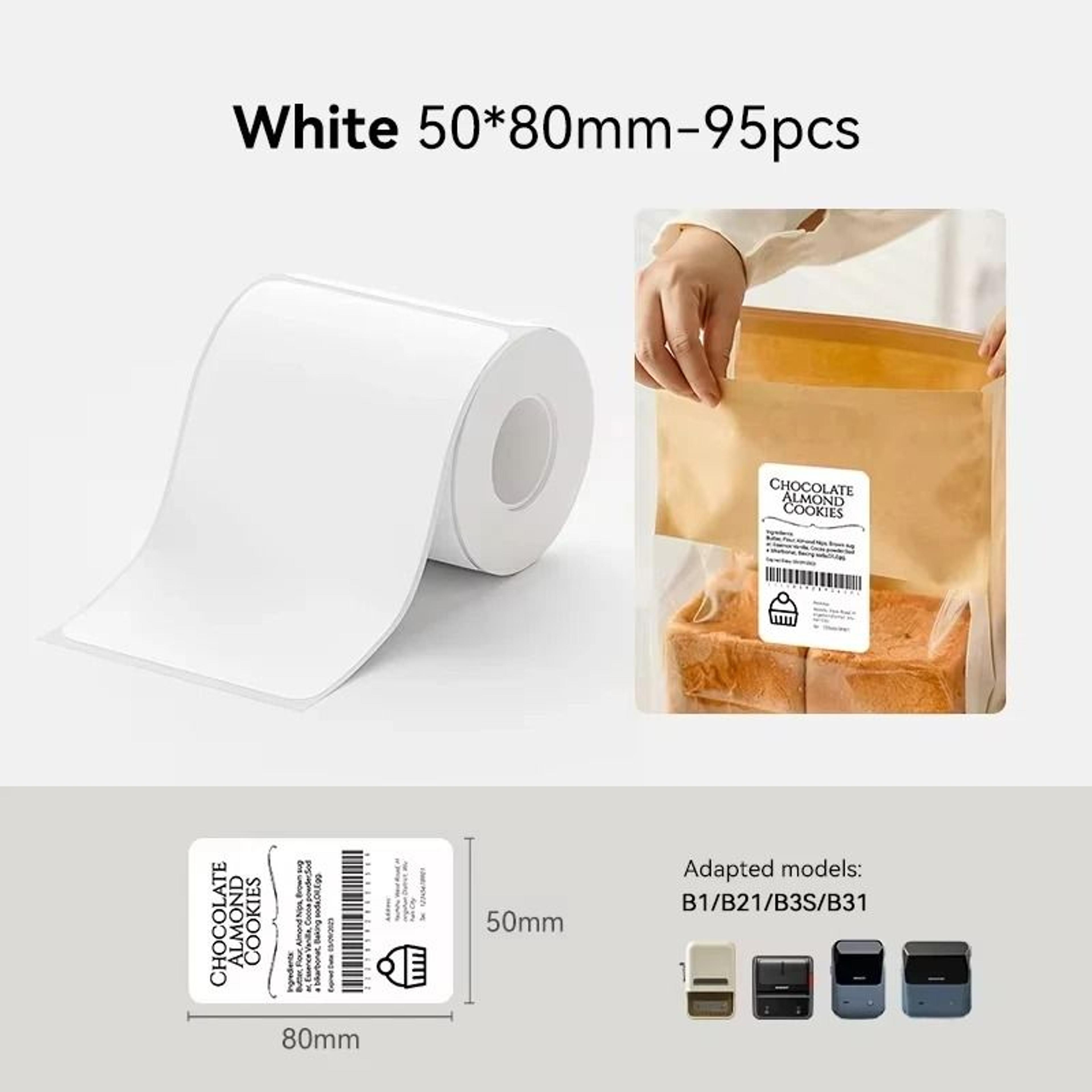 Direct Thermal Waterproof SelfAdhesive Thermal Label Paper Rolls For Portable Printer 8