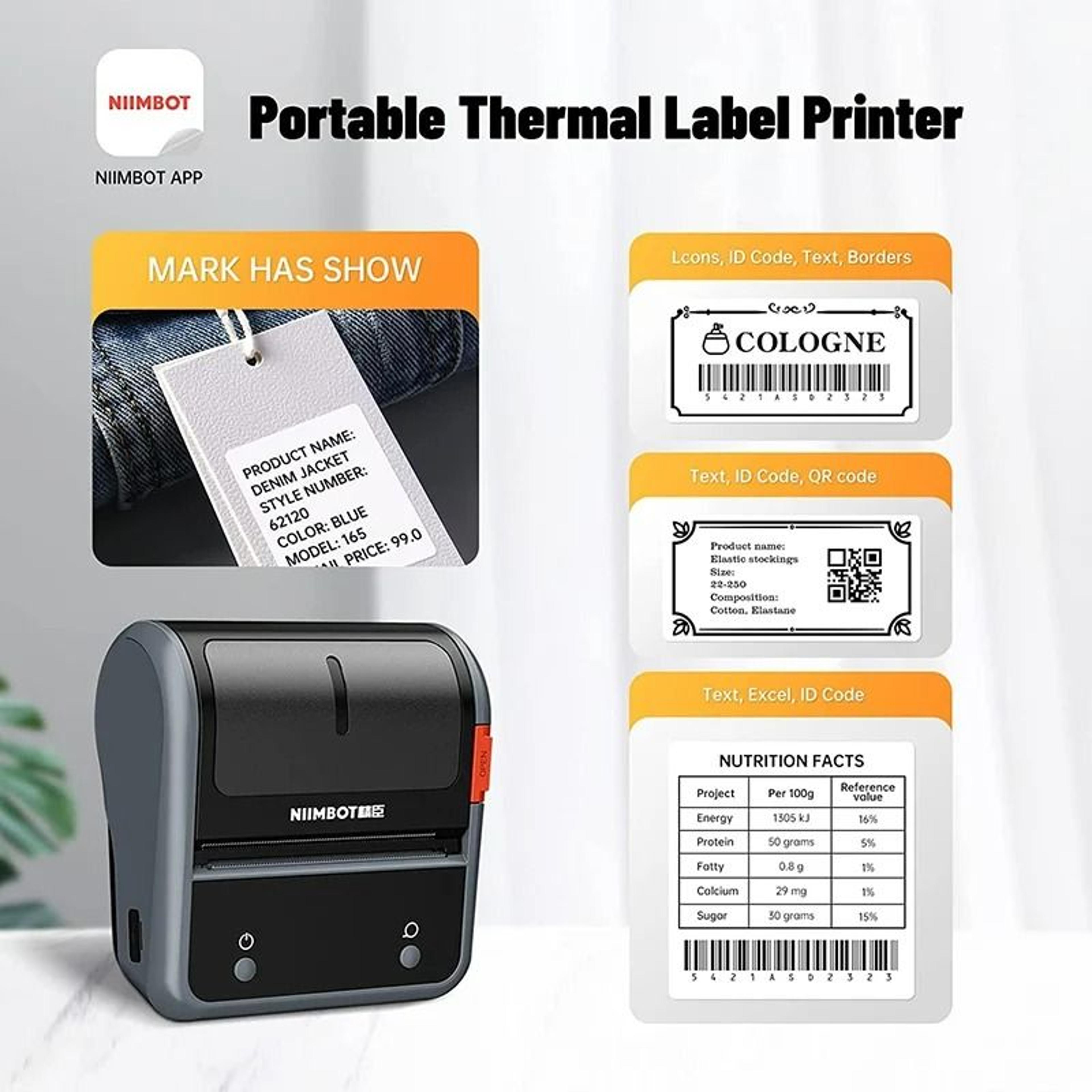 Portable Commercial Thermal Barcode Label Printer 3