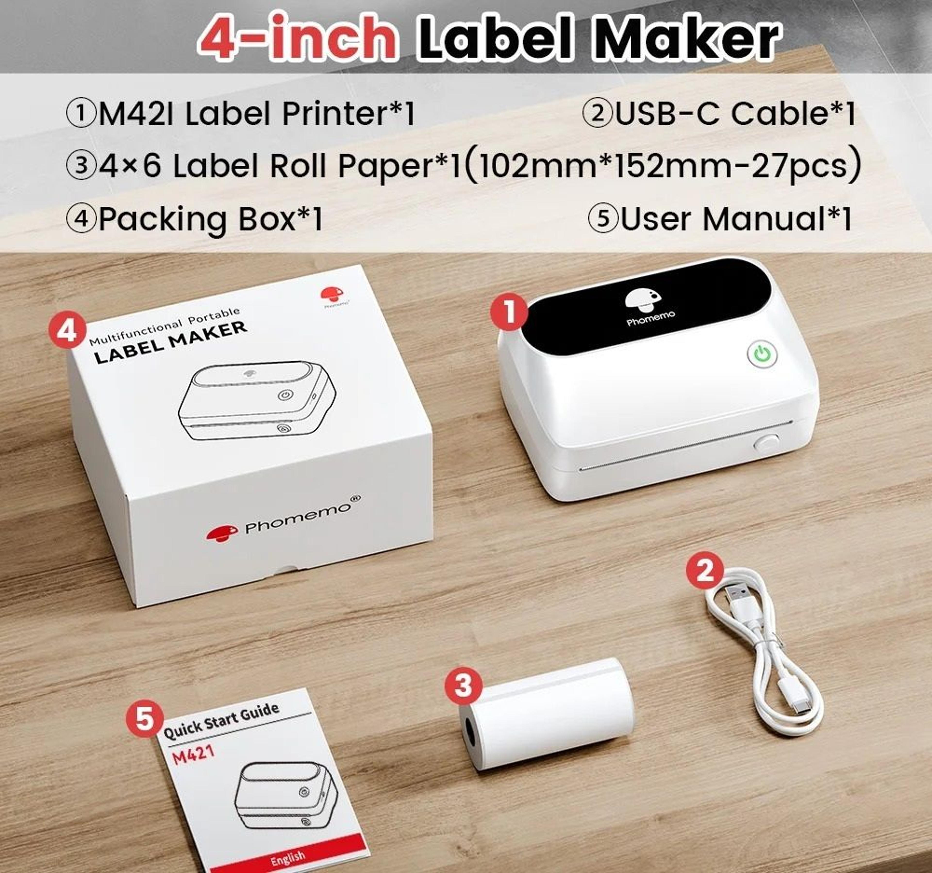 Wireless 4x6 Bluetooth Thermal Shipping Label Printer 6