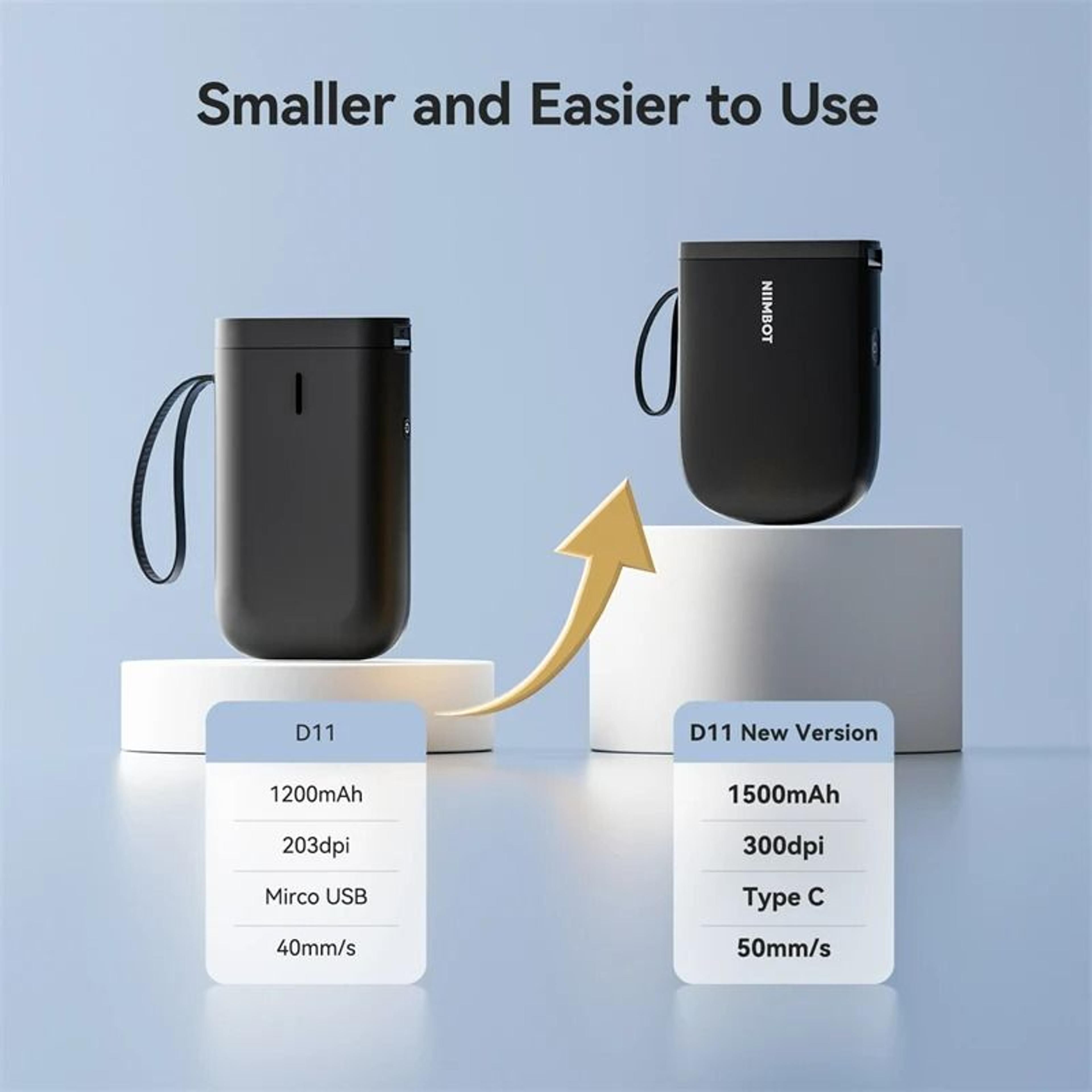 Wireless 300 DPI Mini Thermal Label Printer 4