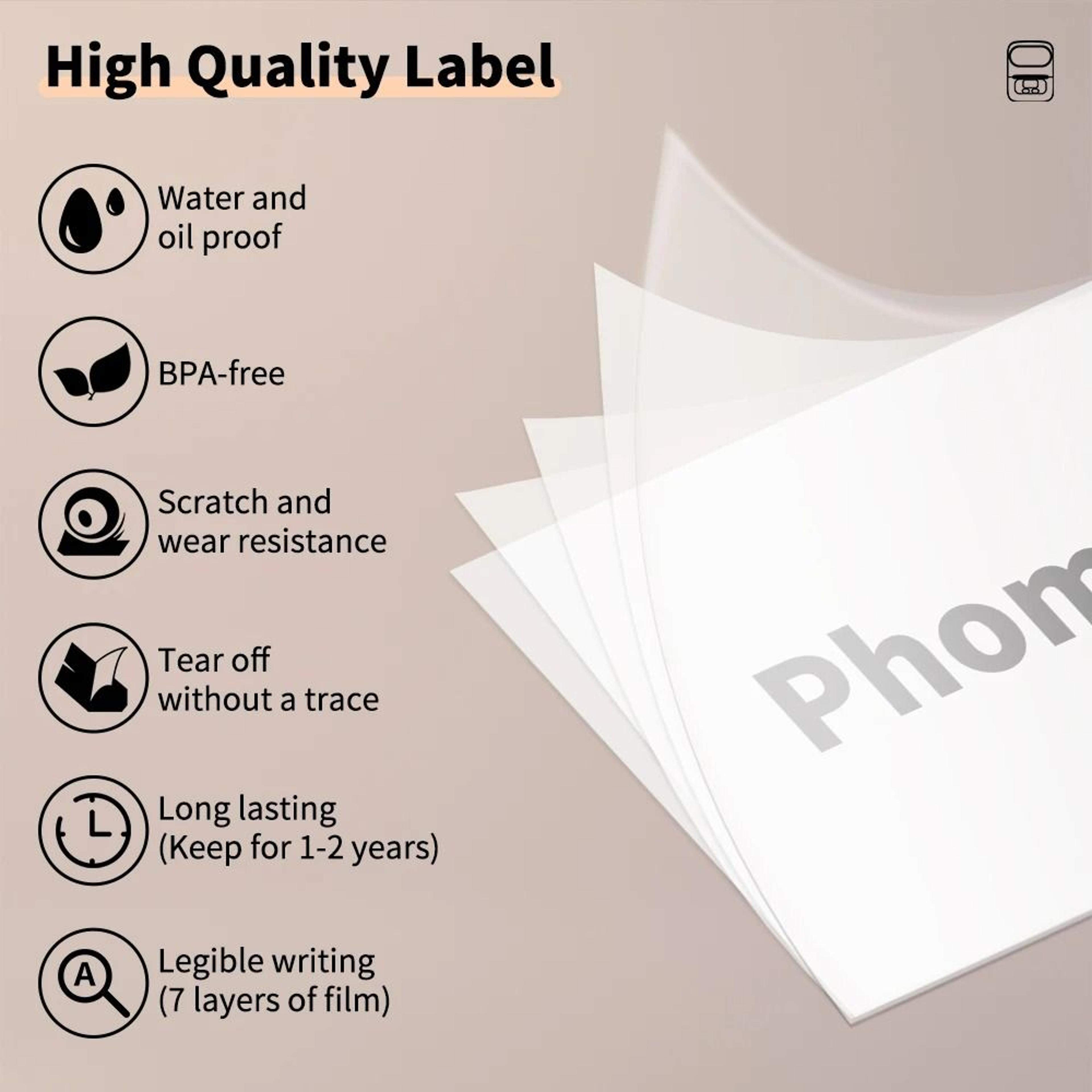 Portable Wireless Thermal Label Printer 079 To 197 In Width 4