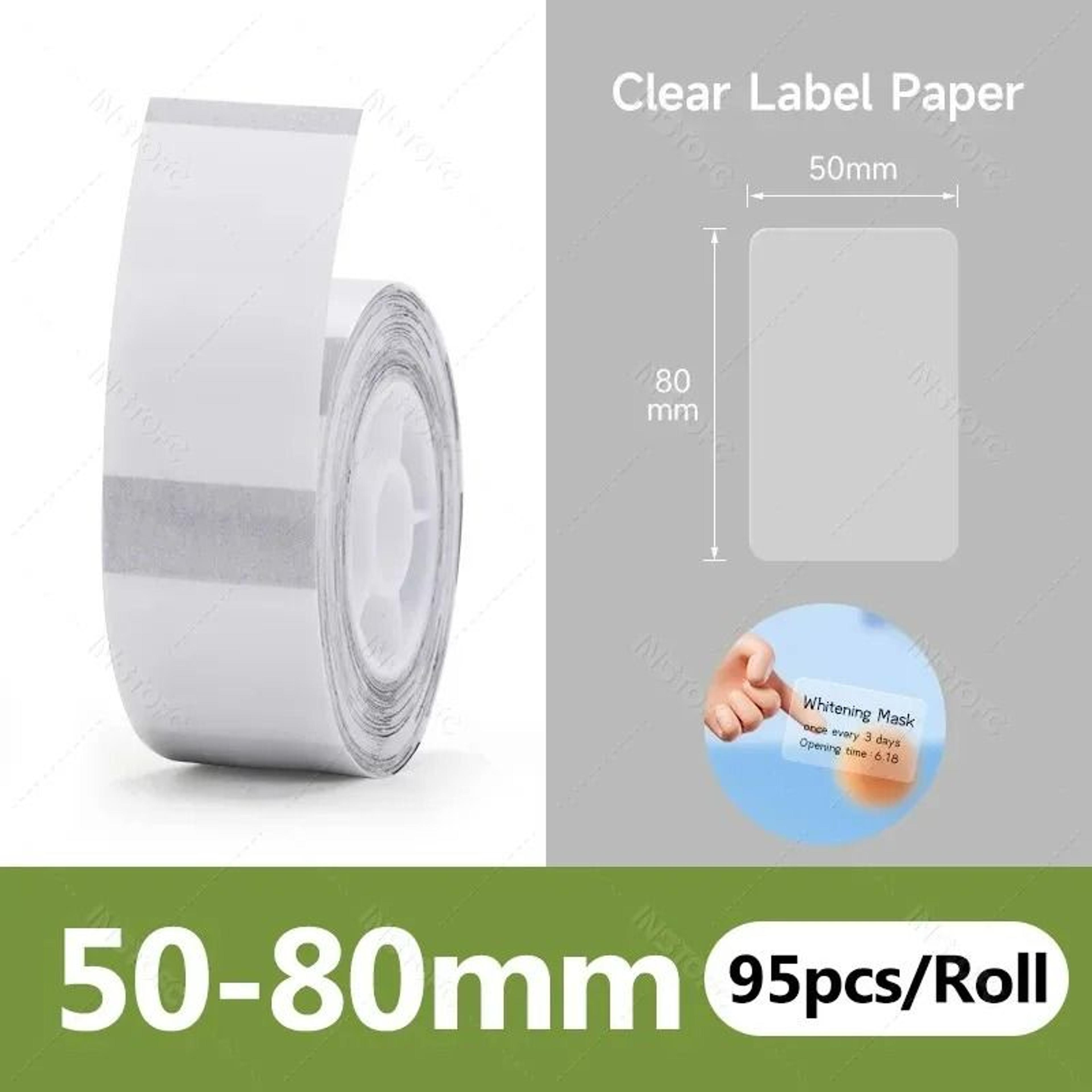 Clear SelfAdhesive Thermal Label Rolls 10