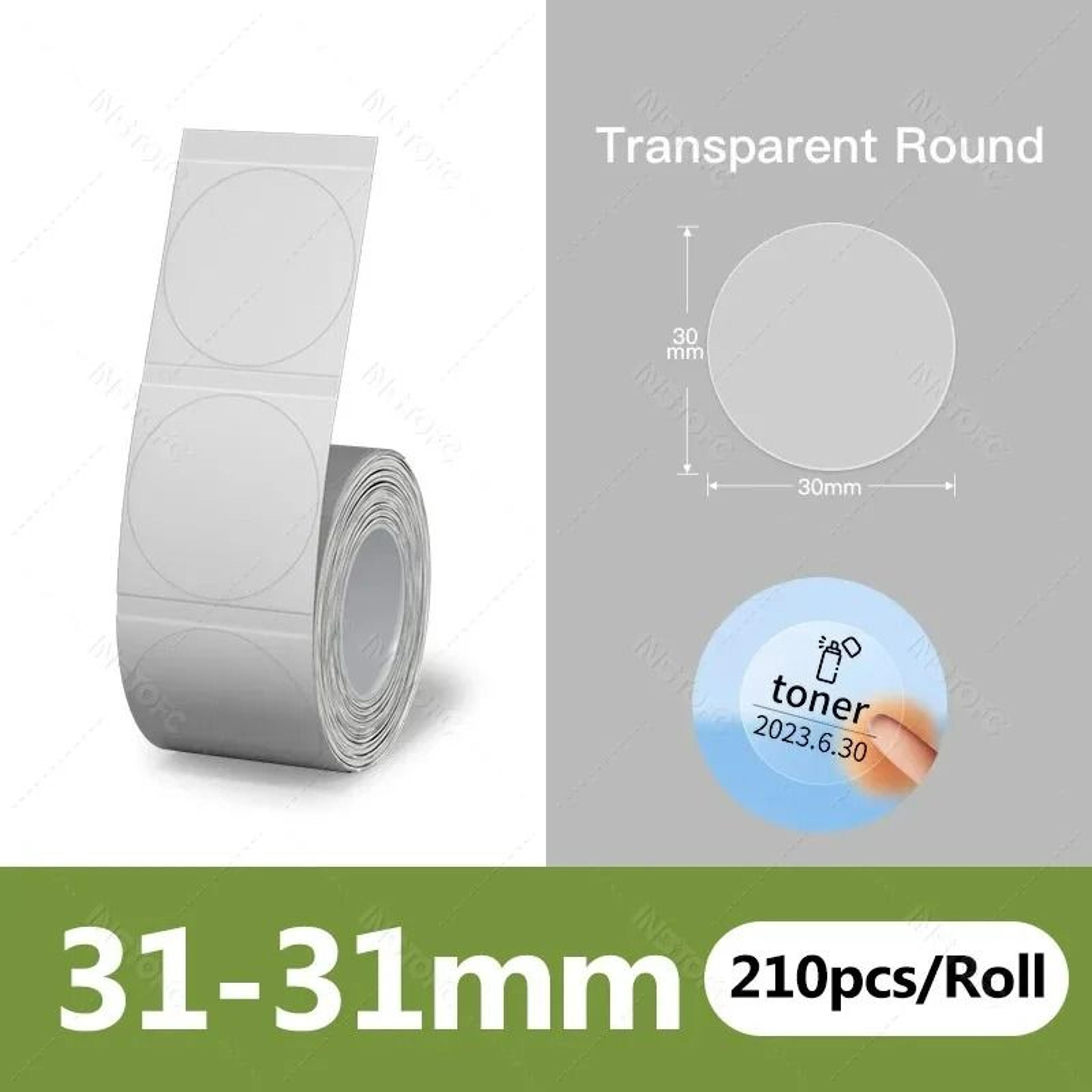 Clear SelfAdhesive Thermal Label Rolls 6