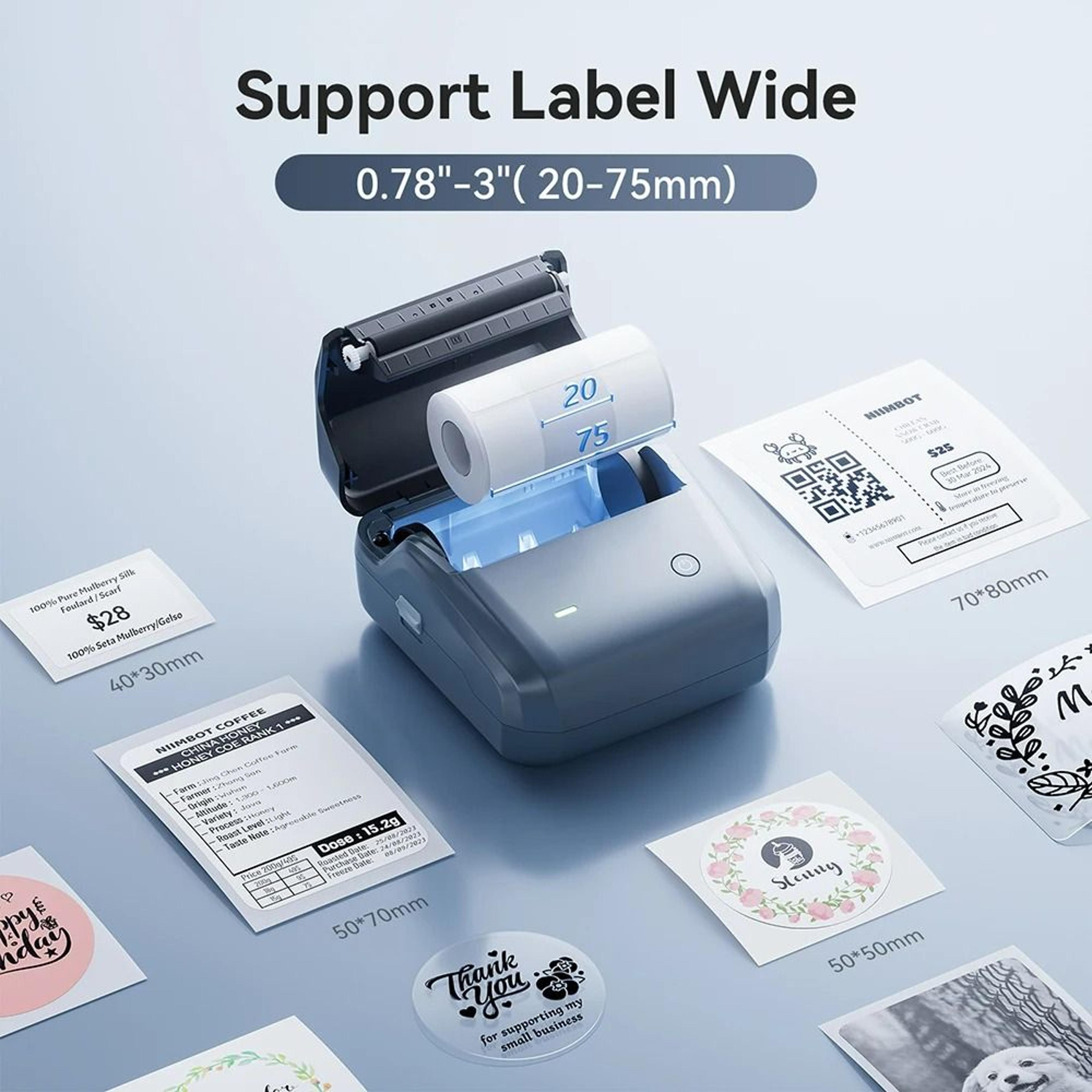 Versatile Portable Wireless Bluetooth Thermal Label Printer 2