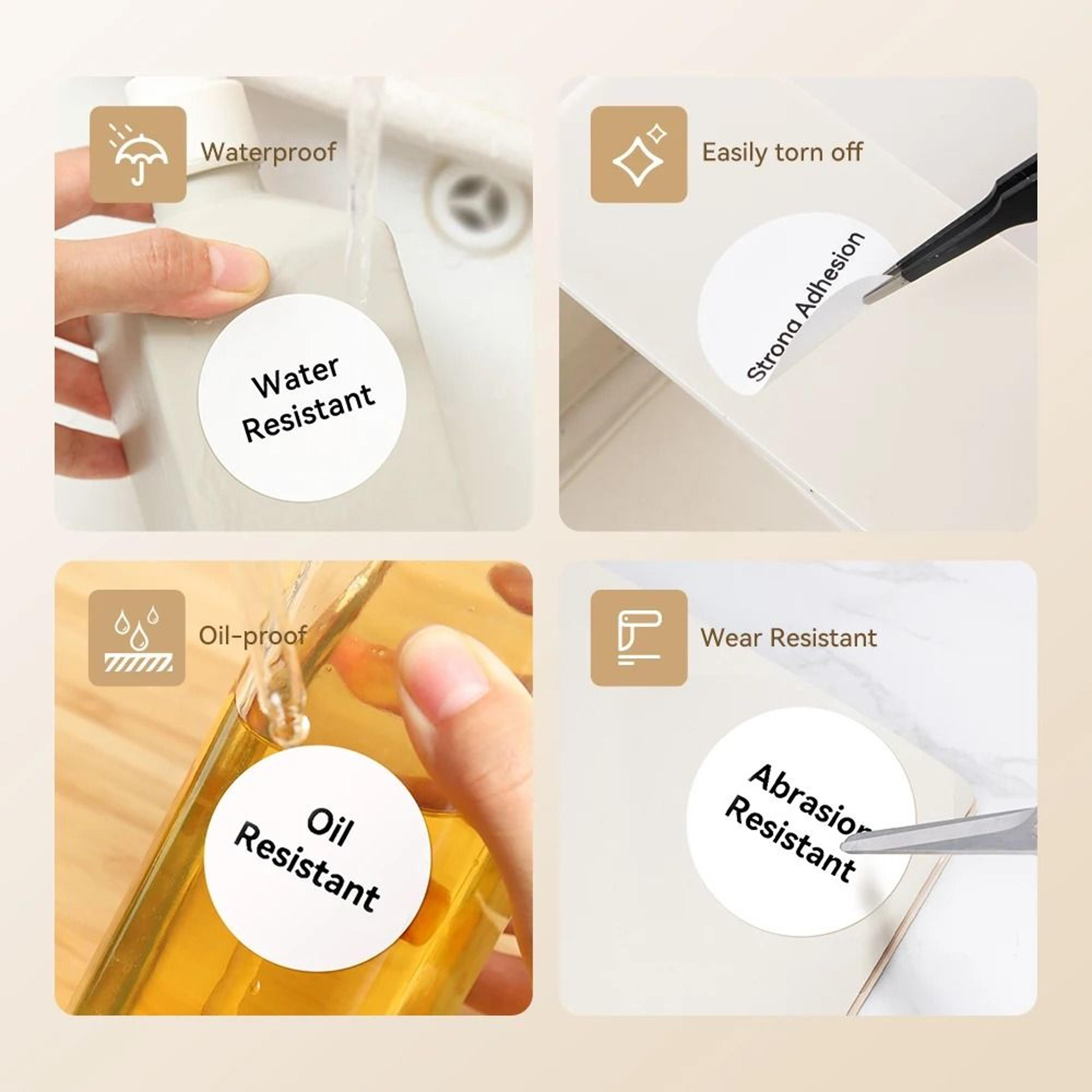 Portable 203 DPI Wireless Bluetooth Thermal Label Printer 3