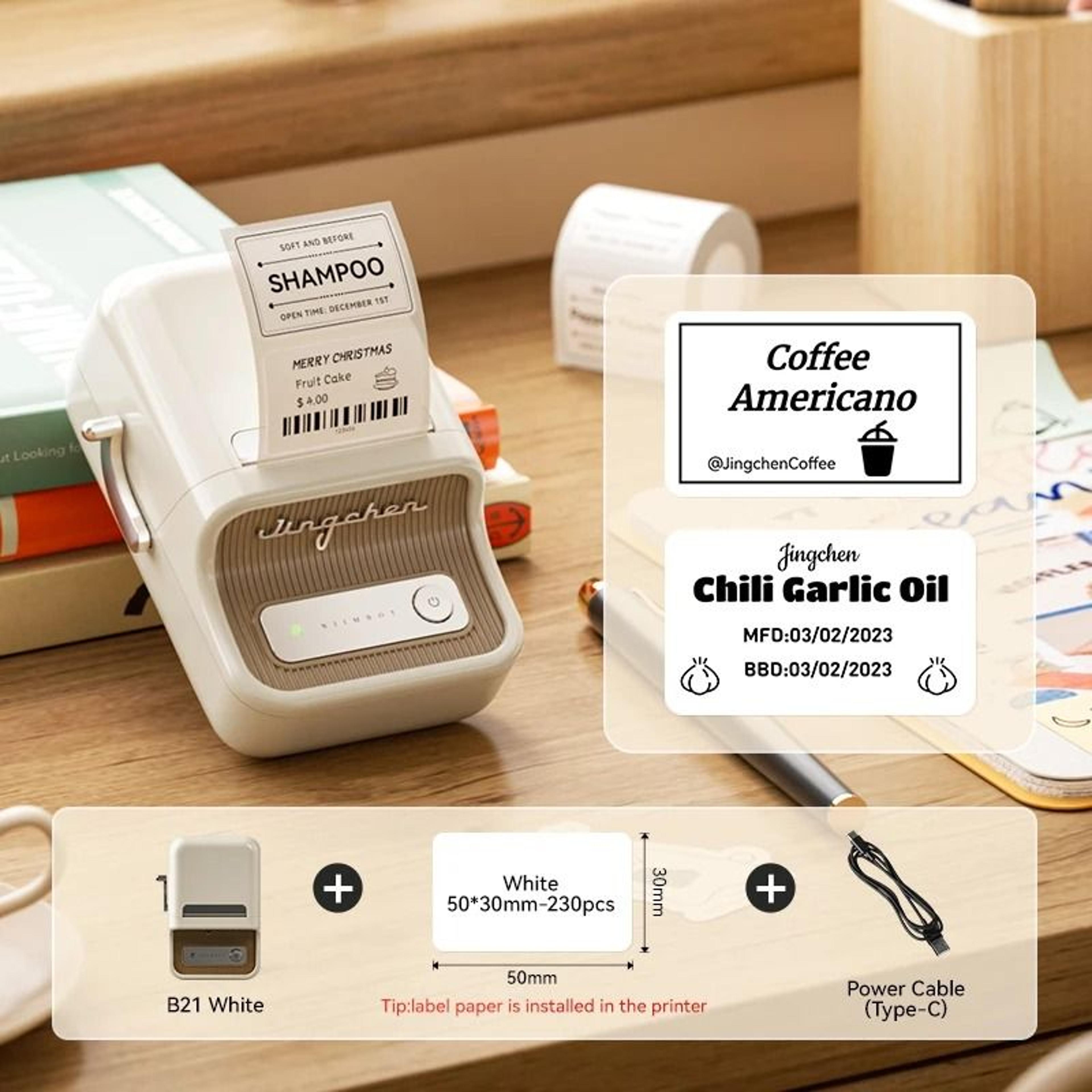 Portable 203 DPI Wireless Bluetooth Thermal Label Printer 5
