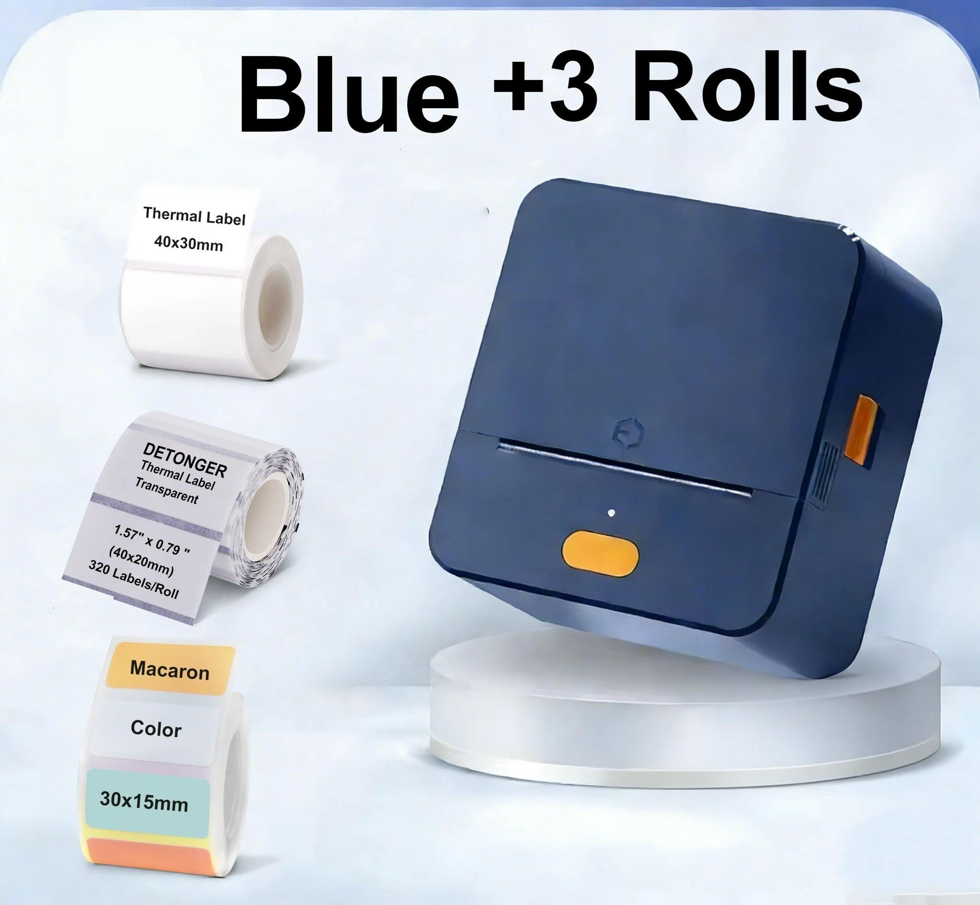 Portable Mini Thermal Label 203 DPI Printer 8