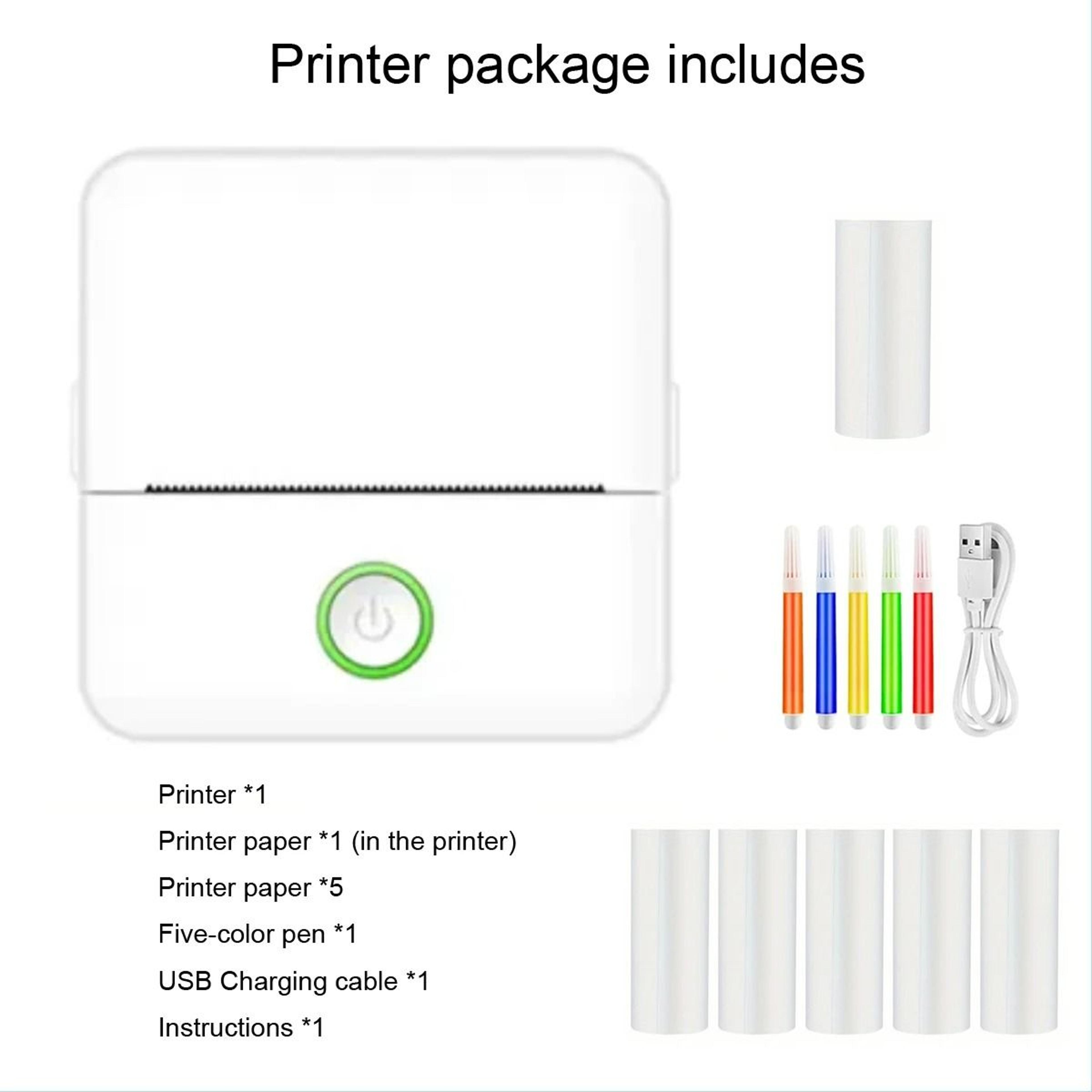 Bluetooth Pocket Thermal Mini Sticker Printer 6