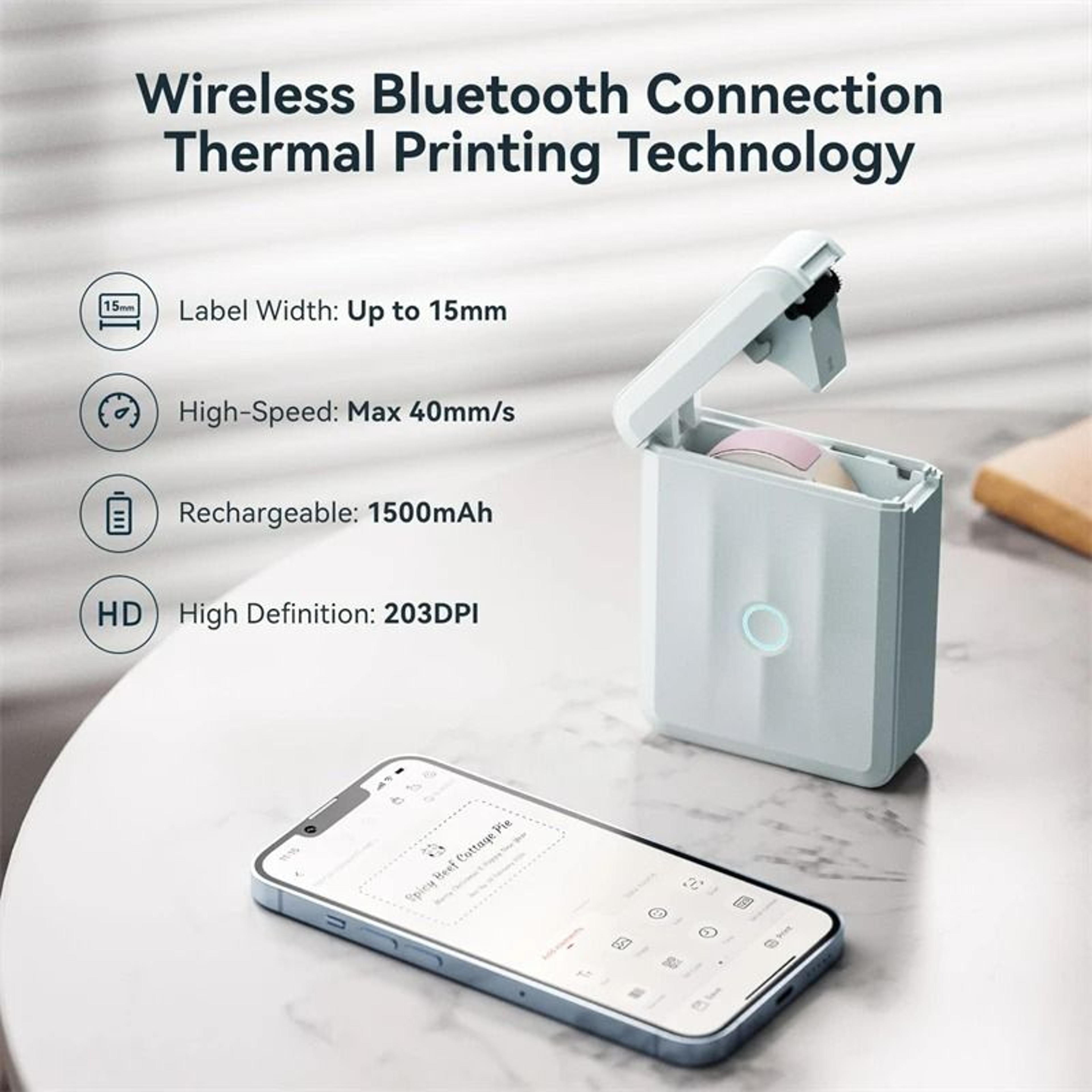 Pocket Wireless Direct Thermal Label Printer 1