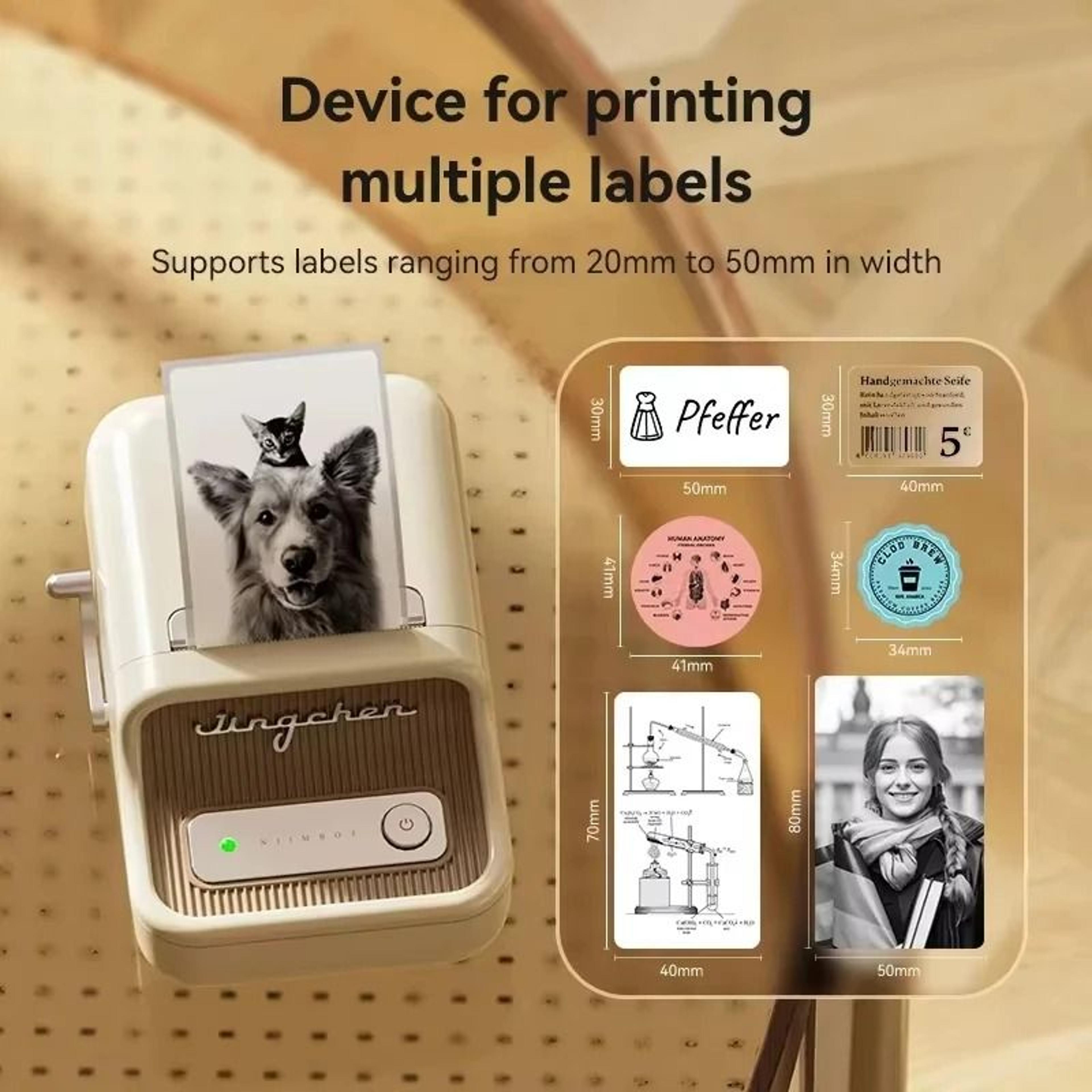 Wireless 300 DPI Commercial Thermal Label Printer 1