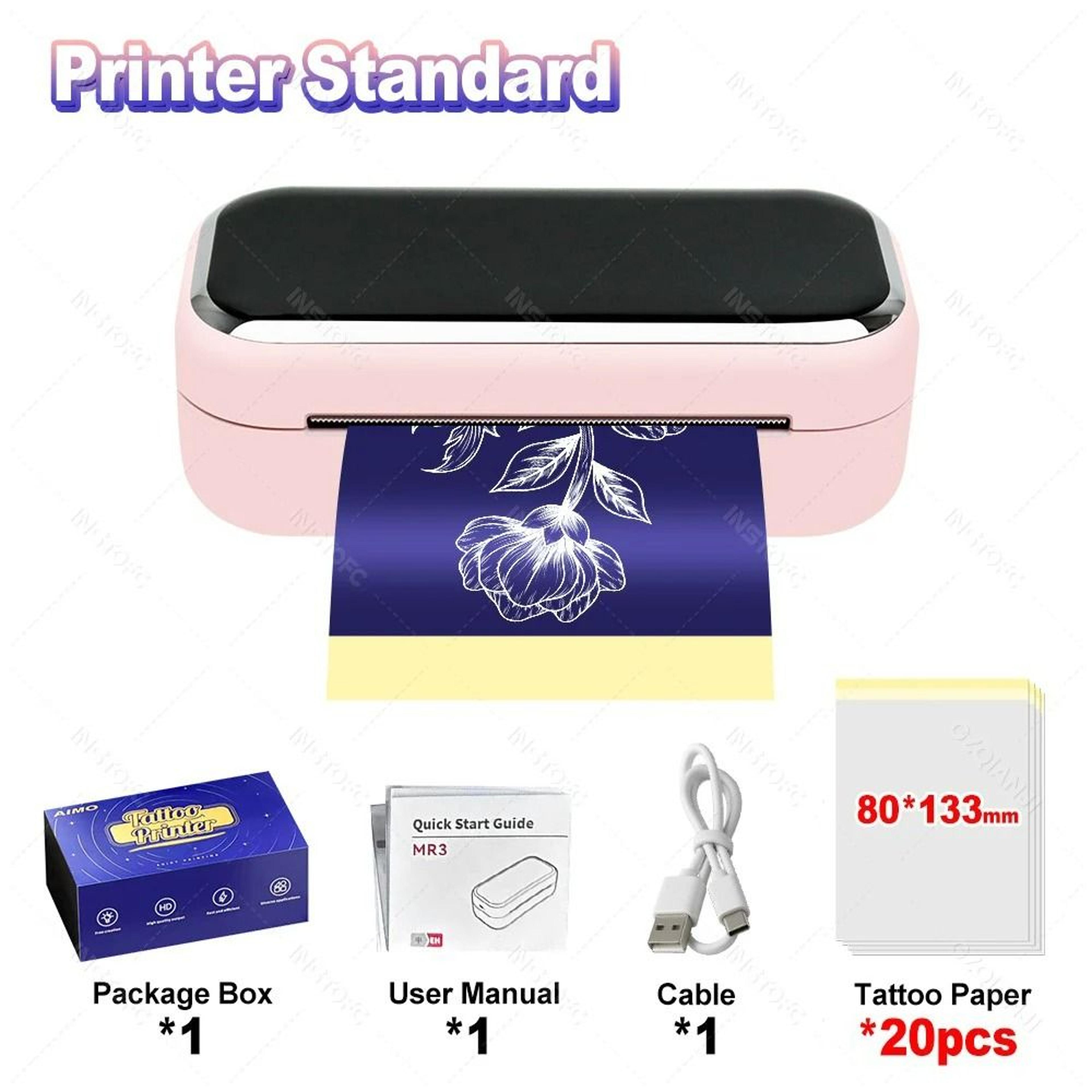 Mini Pocket Thermal Tattoo Stencil Printer 7