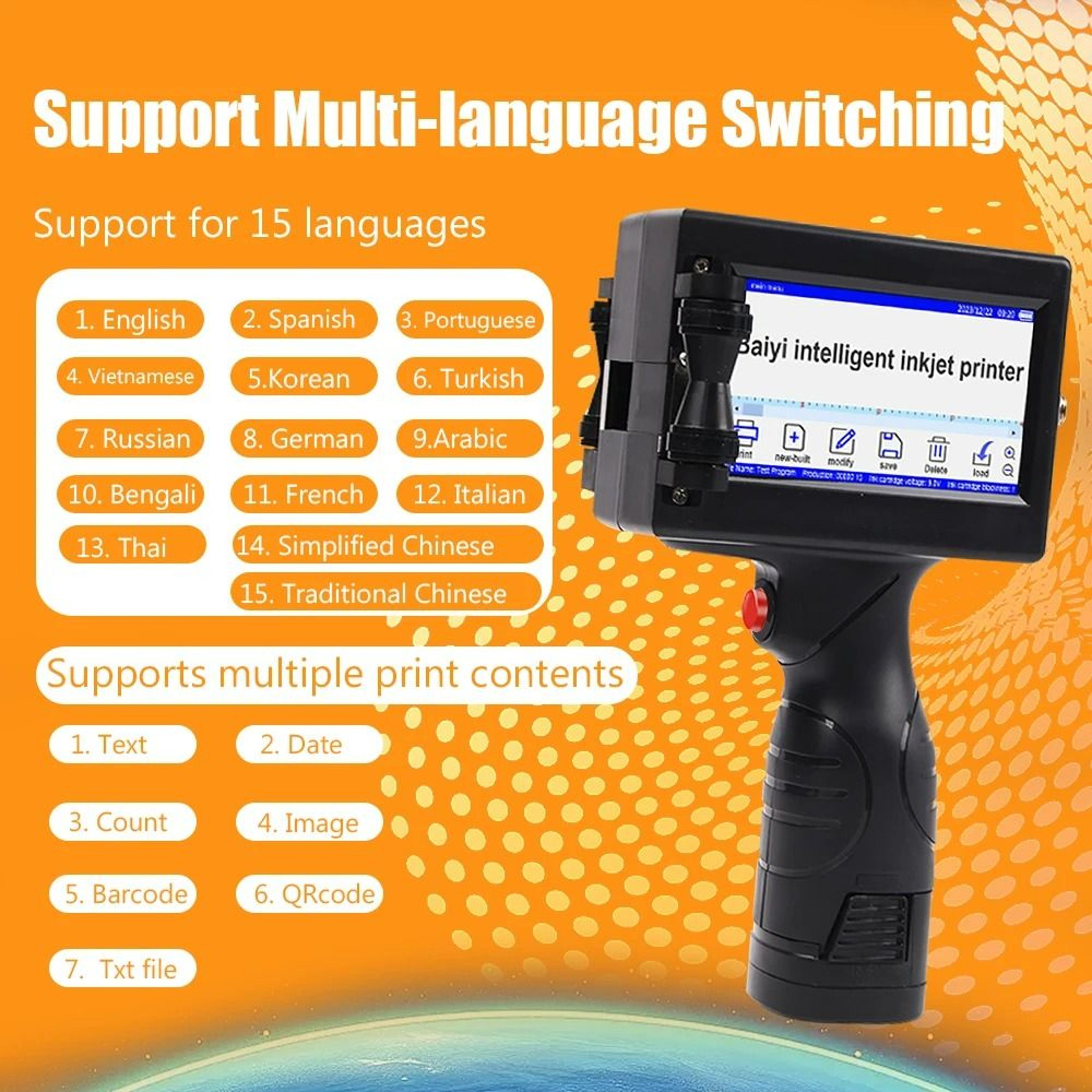 Handheld Portable Inkjet Coding Printer 2