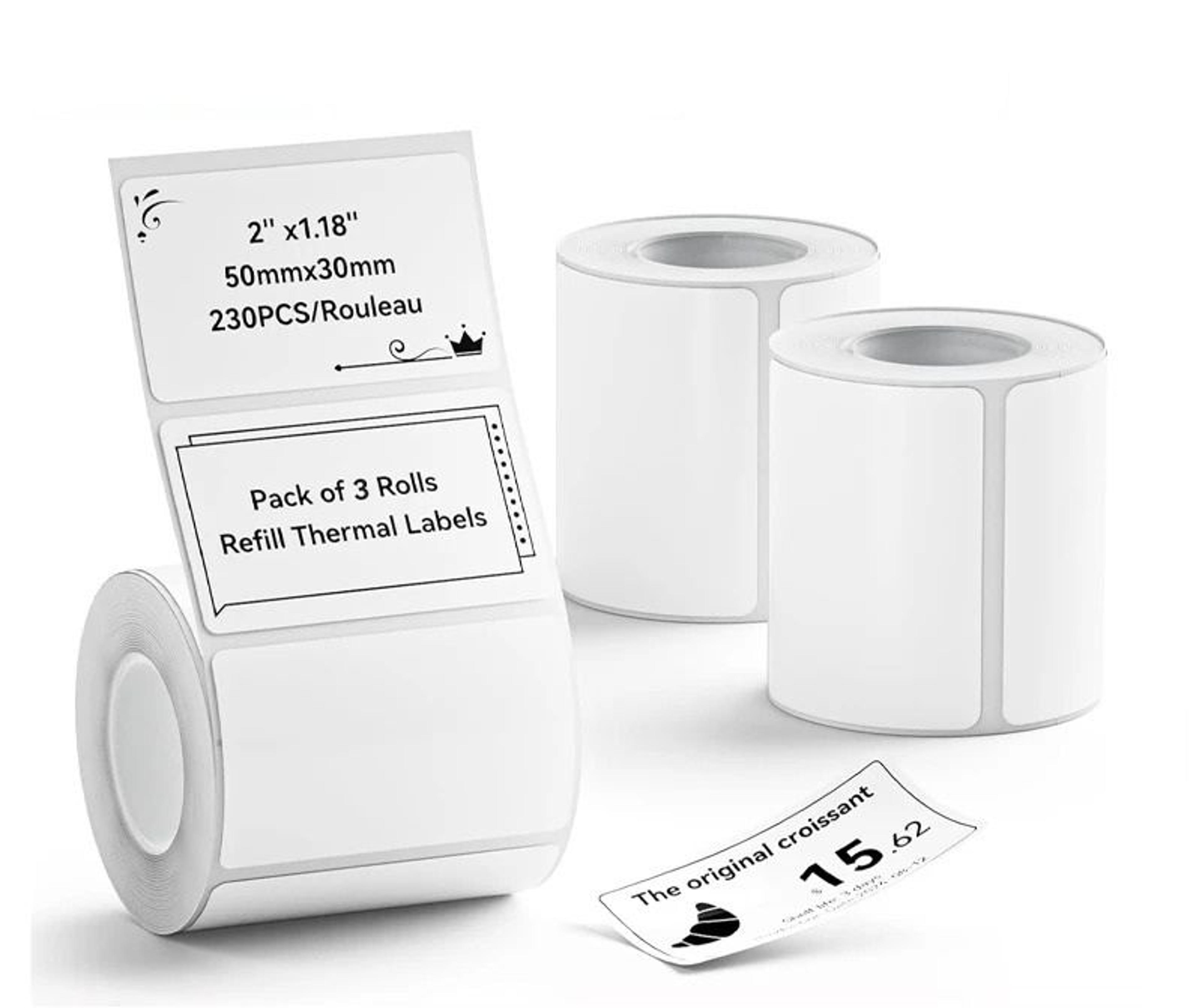 multipurpose thermal label sticker rolls strong residue-free adhesion