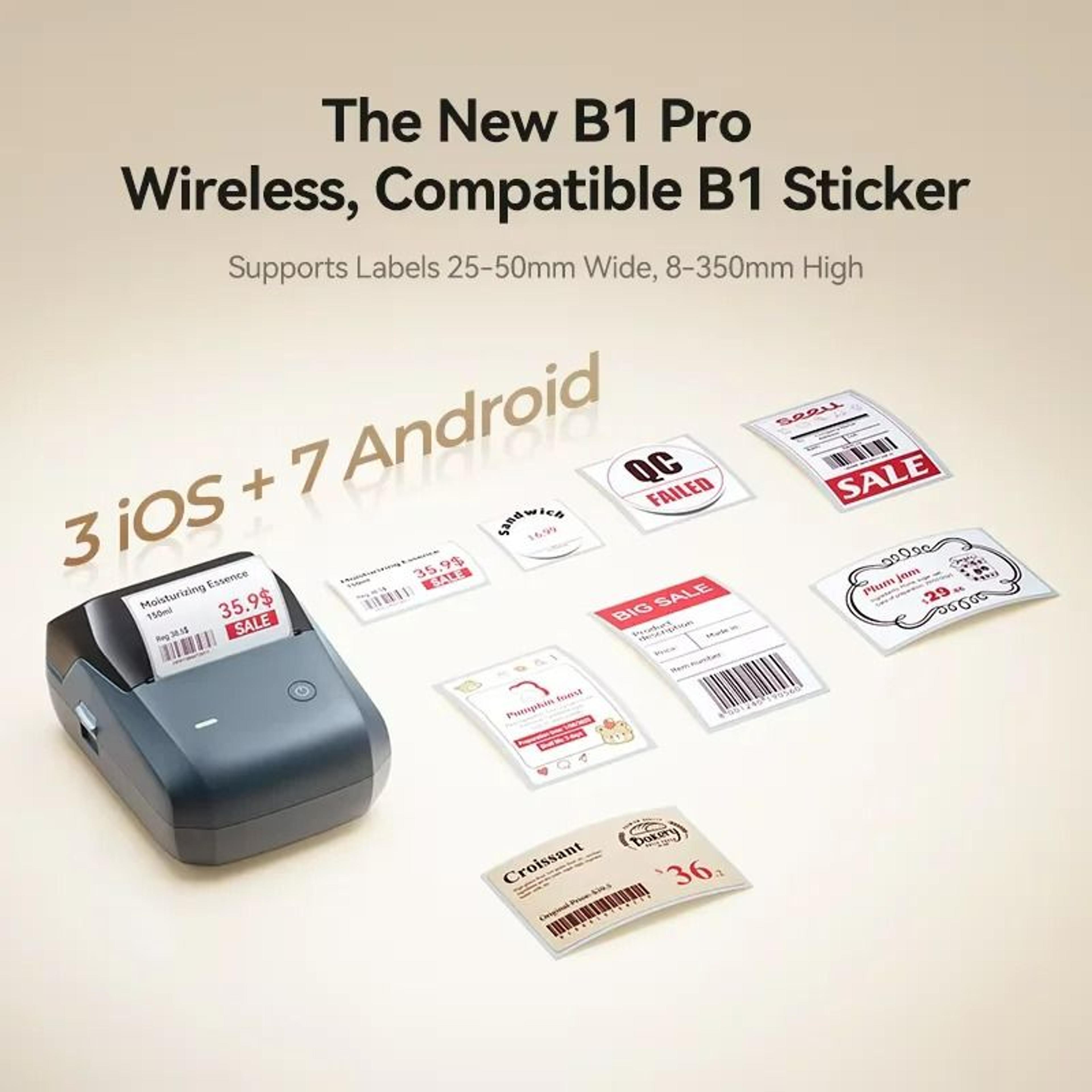 Wireless 2Inch HighDefinition Thermal Label Printer 2