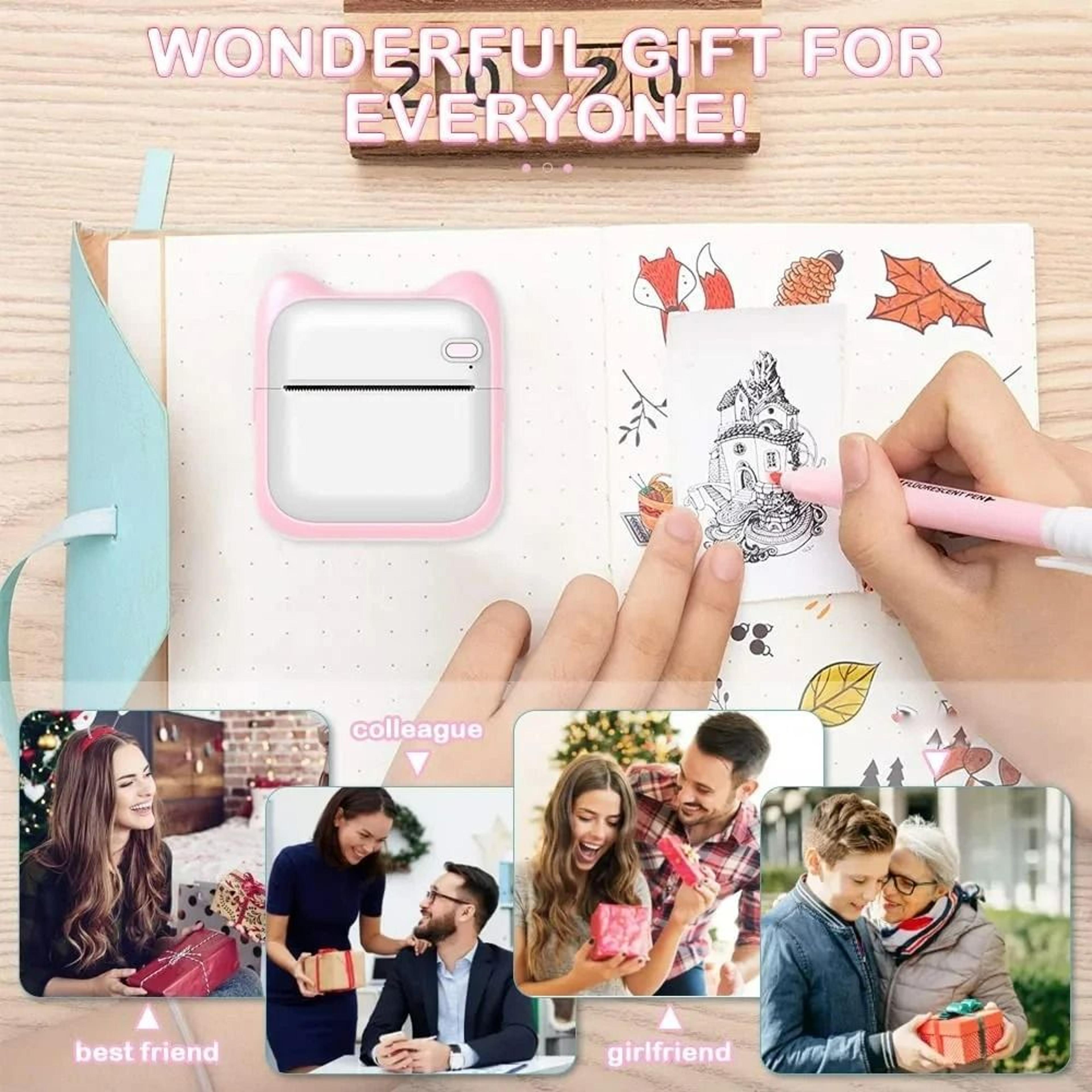 Wireless Portable Mini Thermal Sticker Printer For IOS  Android 4