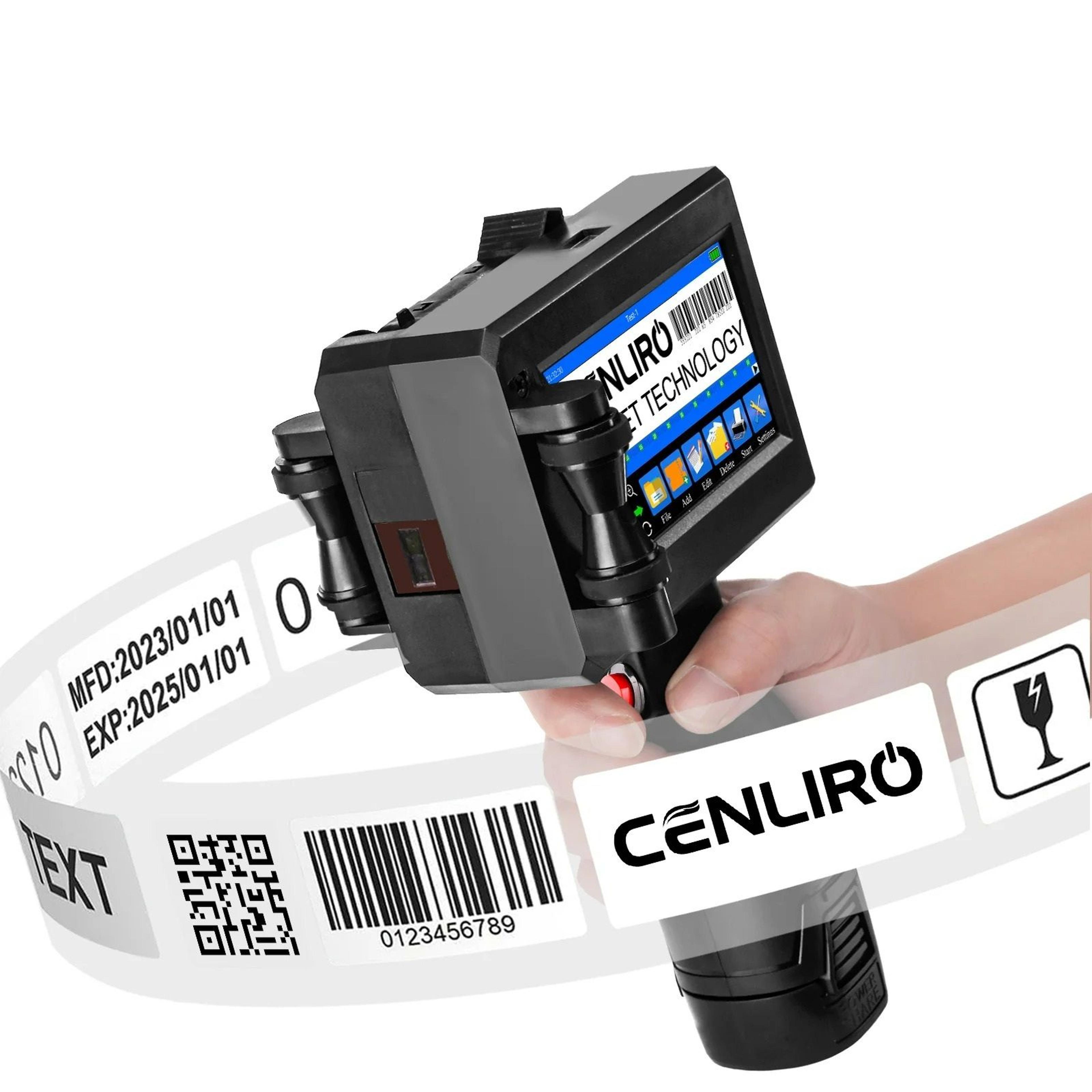 25.4mm handheld tij inkjet printer for date, logo & barcode coding