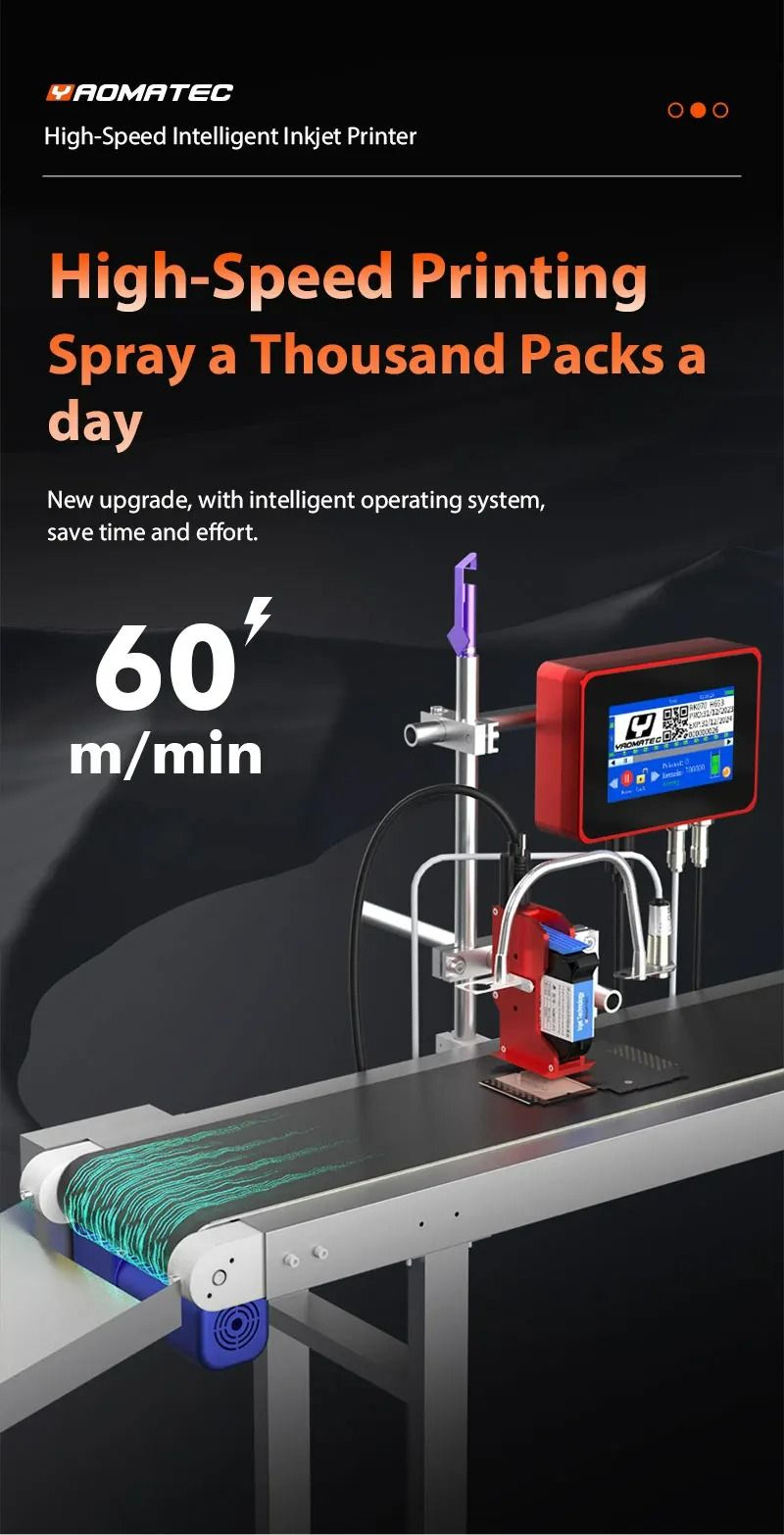 Automatic Online Thermal Inkjet Printer For Date  Logo Coding 2