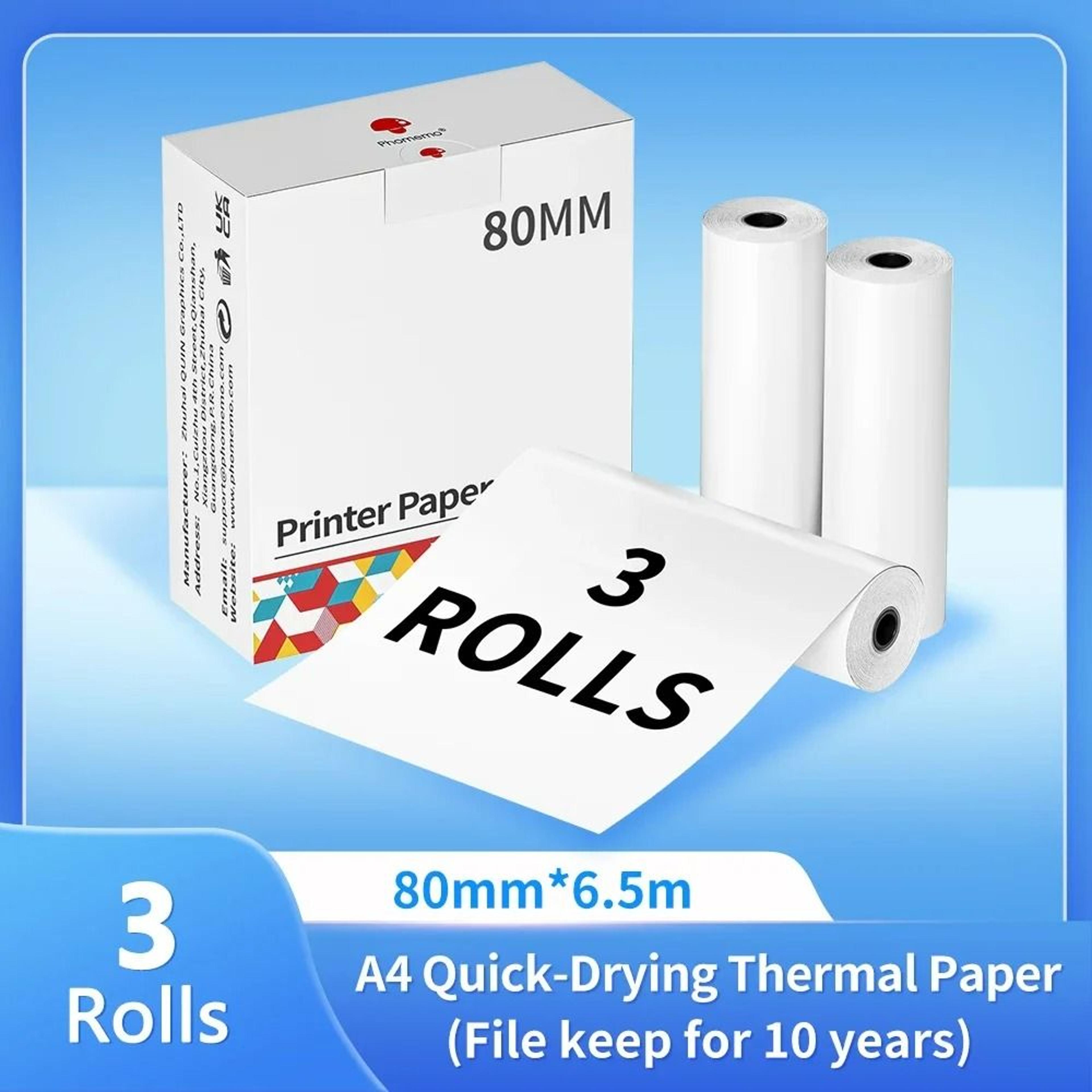 A4  Letter Thermal Printer Paper Rolls  Folded Sheets 9