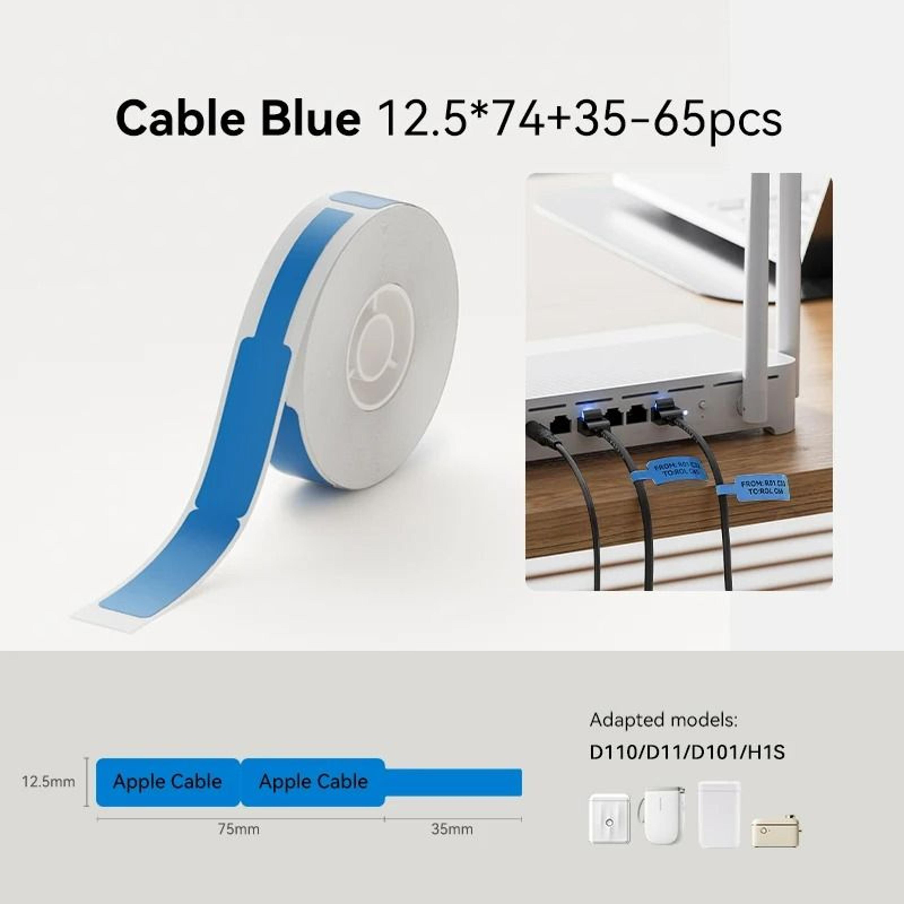 Waterproof SelfAdhesive Thermal Cable Label Rolls 7