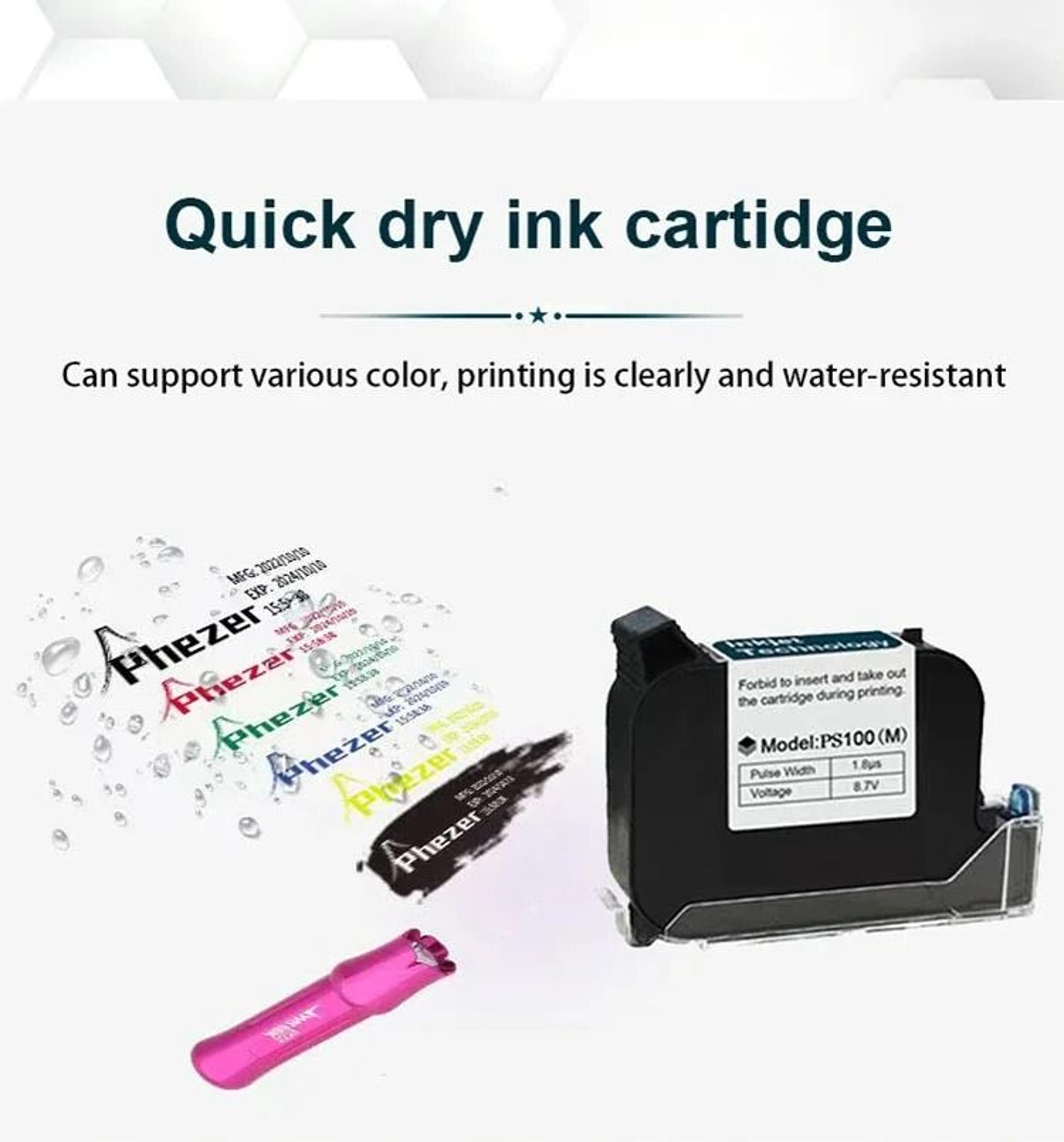 Mini Handheld Inkjet Printer For QR Code Logo  Expiry Date 2