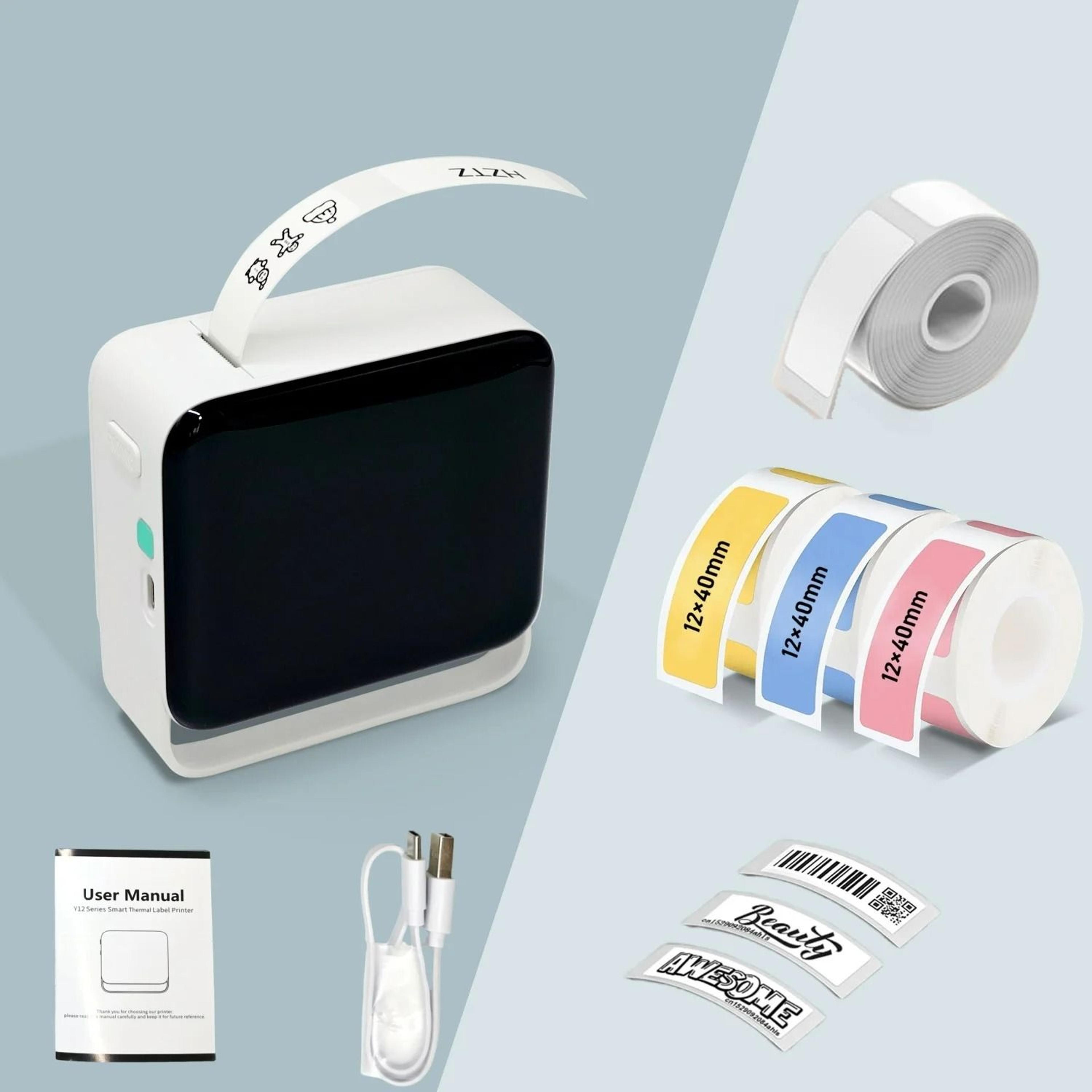 Mini Portable Wireless Label Maker With Paper Roll For Storage Home  Office 10