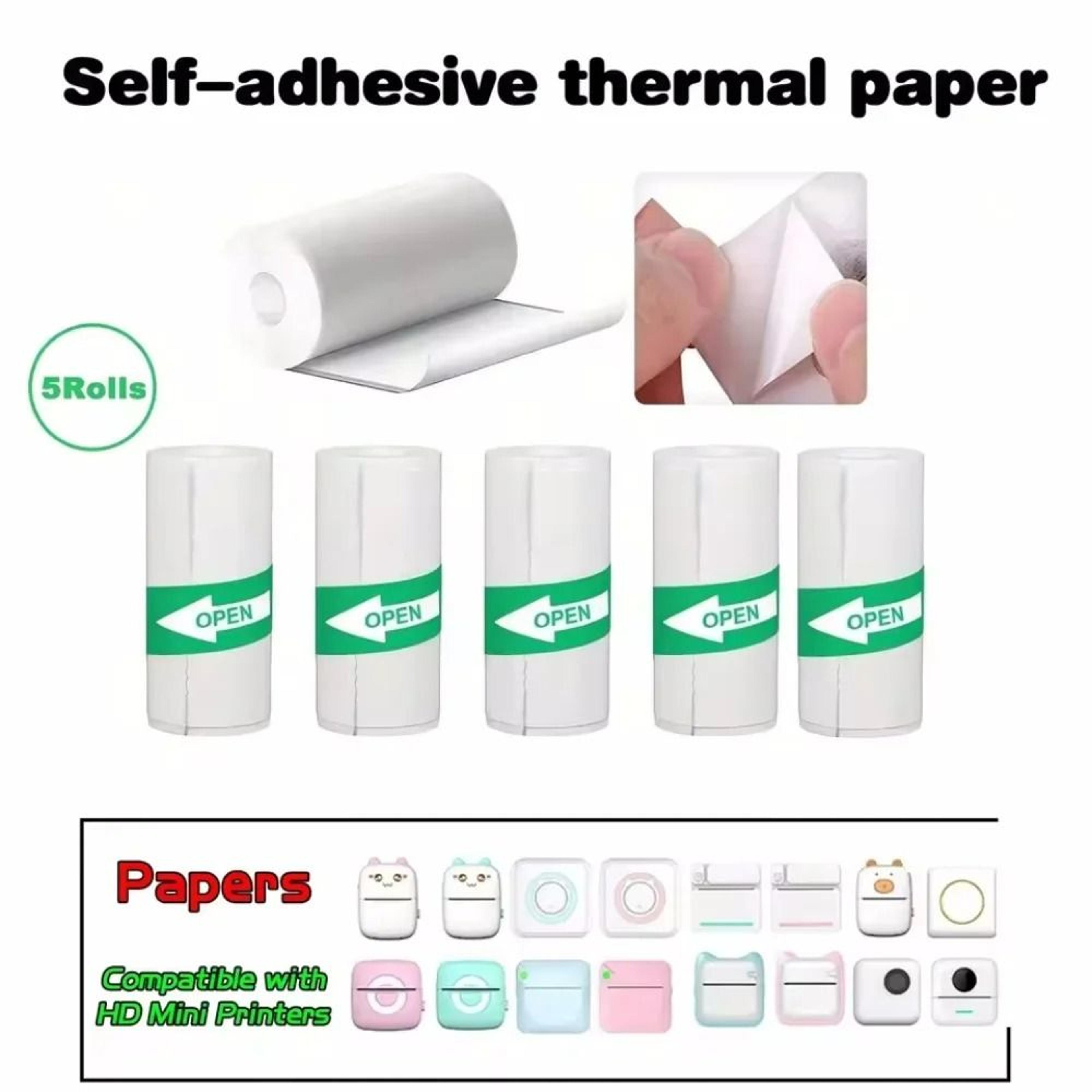 57mm Universal Thermal Paper  SelfAdhesive Sticker Rolls 3