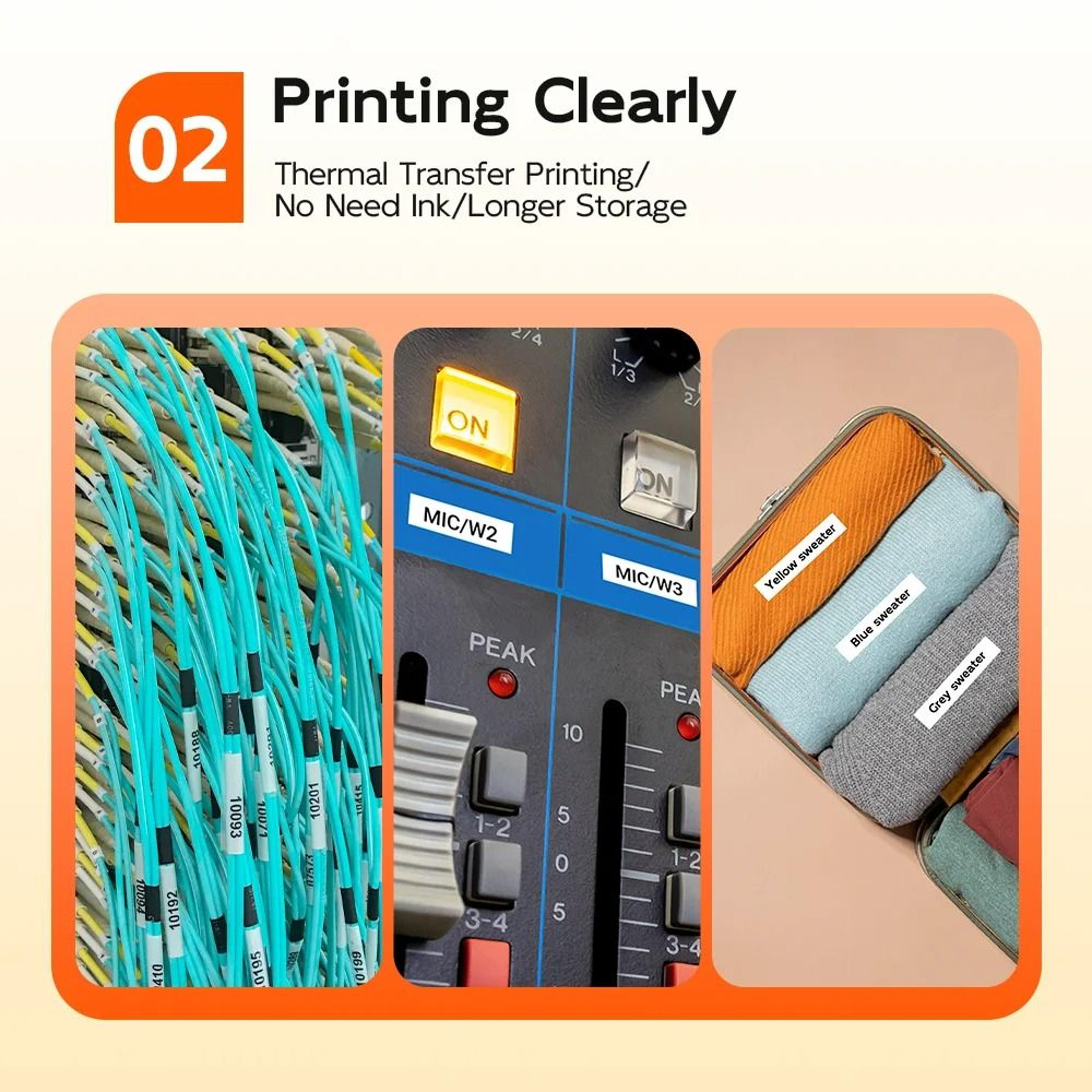 Industrial Handheld Heat Shrink Tube  Cable Label Printer 2