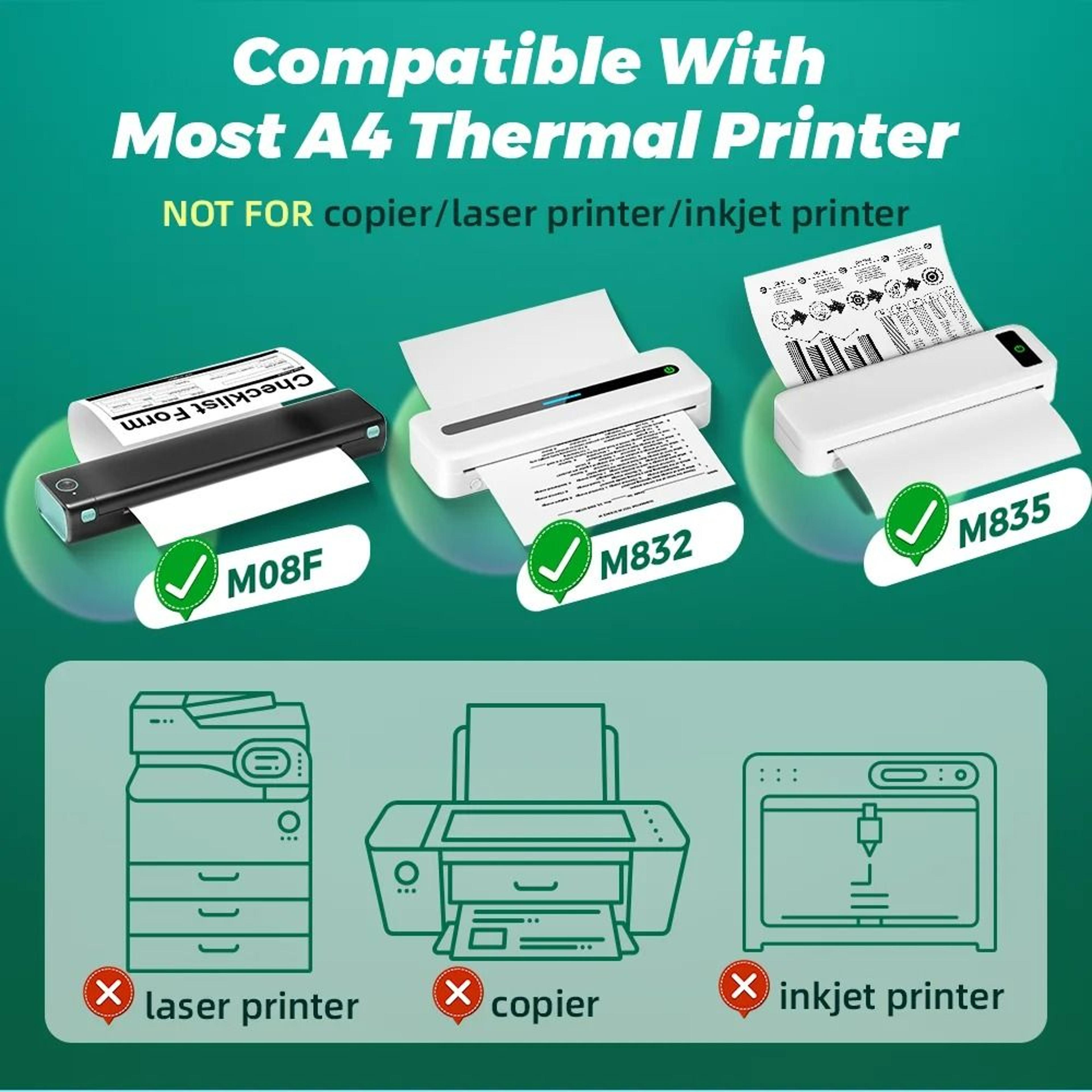 A4 Thermal Printer Paper 100 Sheets  10Year Archival 3