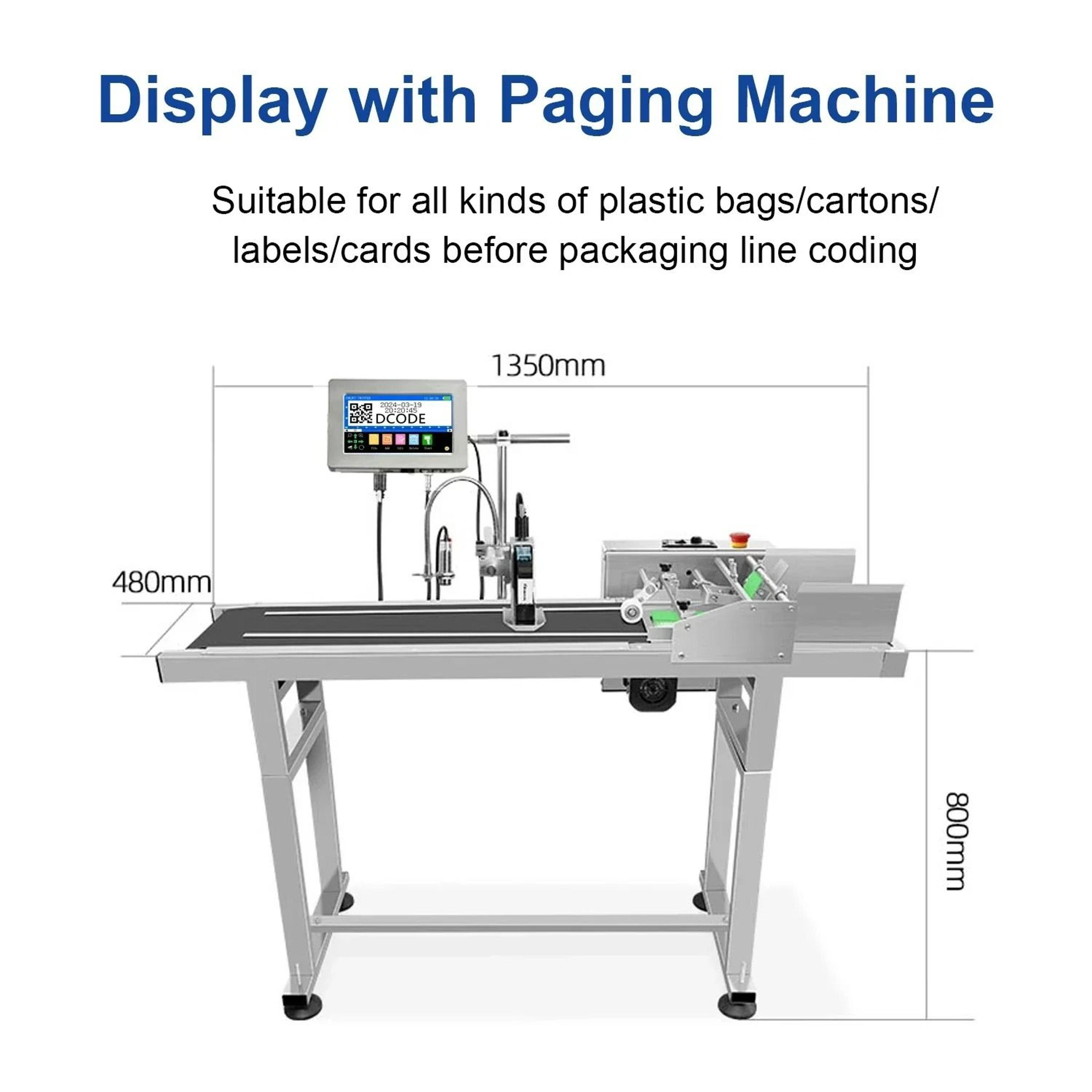 127mm  254mm Automatic Online Thermal Inkjet Printer For Industrial Packaging 2