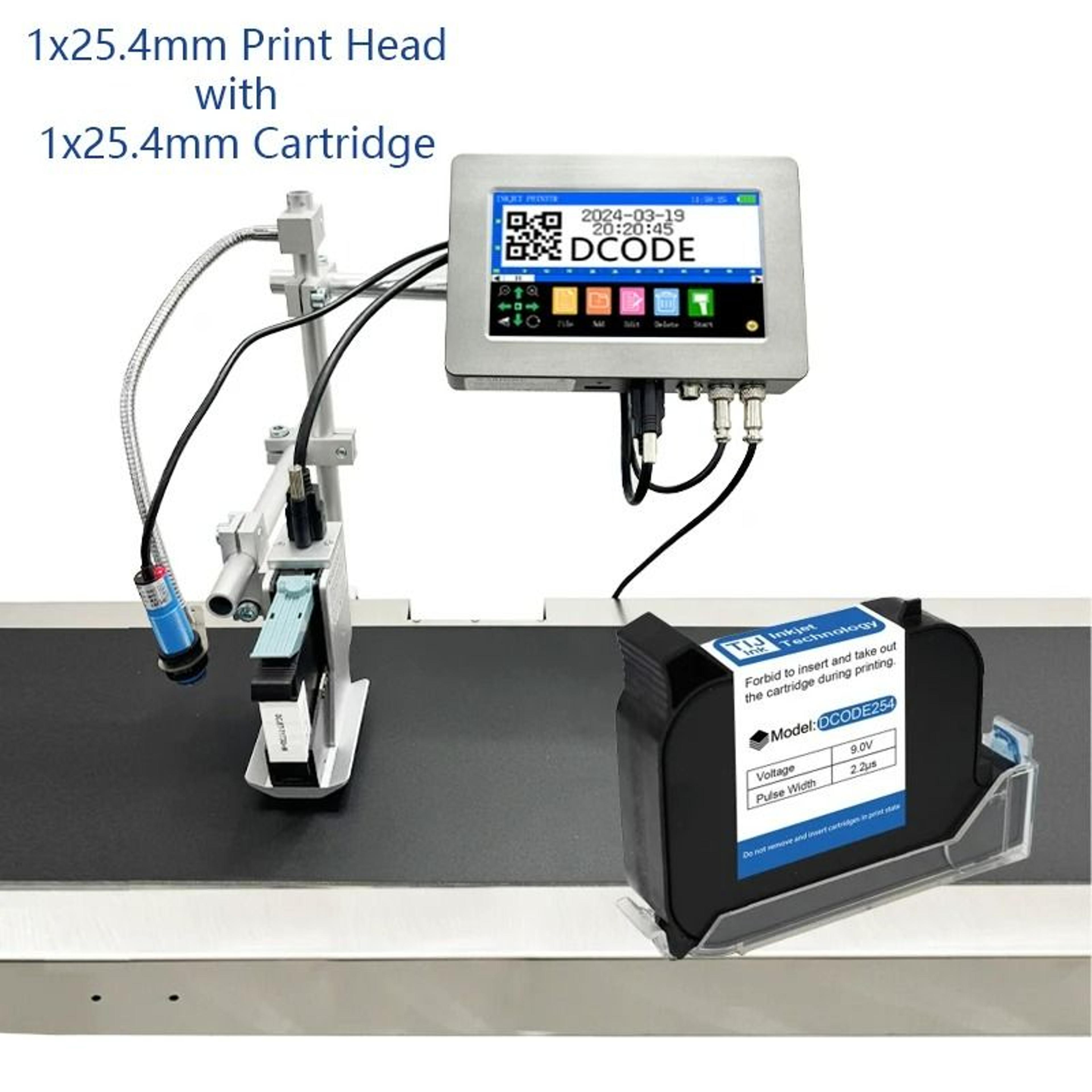 127mm  254mm Automatic Online Thermal Inkjet Printer For Industrial Packaging 6