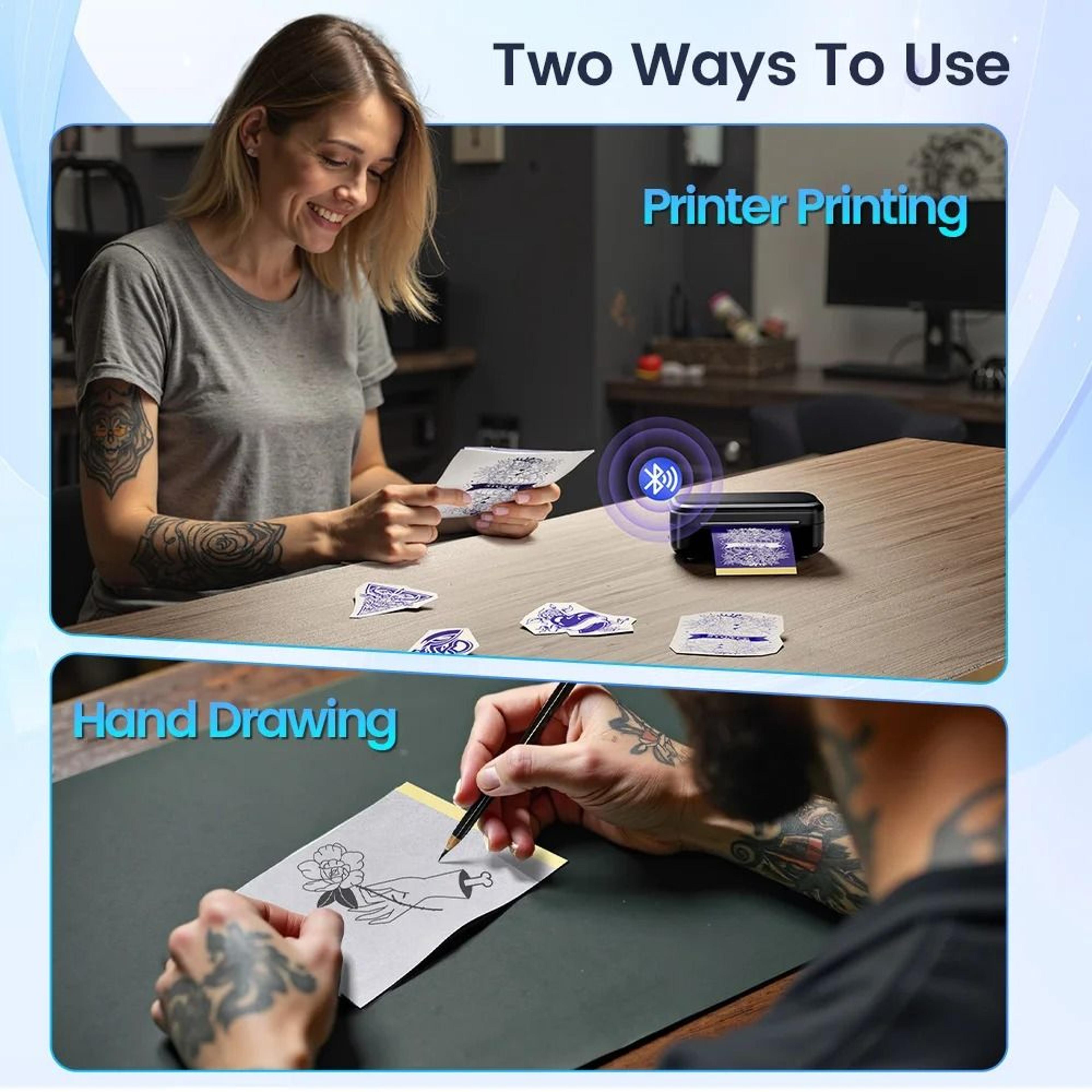 80mm X 133mm Mini Tattoo Thermal Stencil Transfer Paper 100 Sheets 3