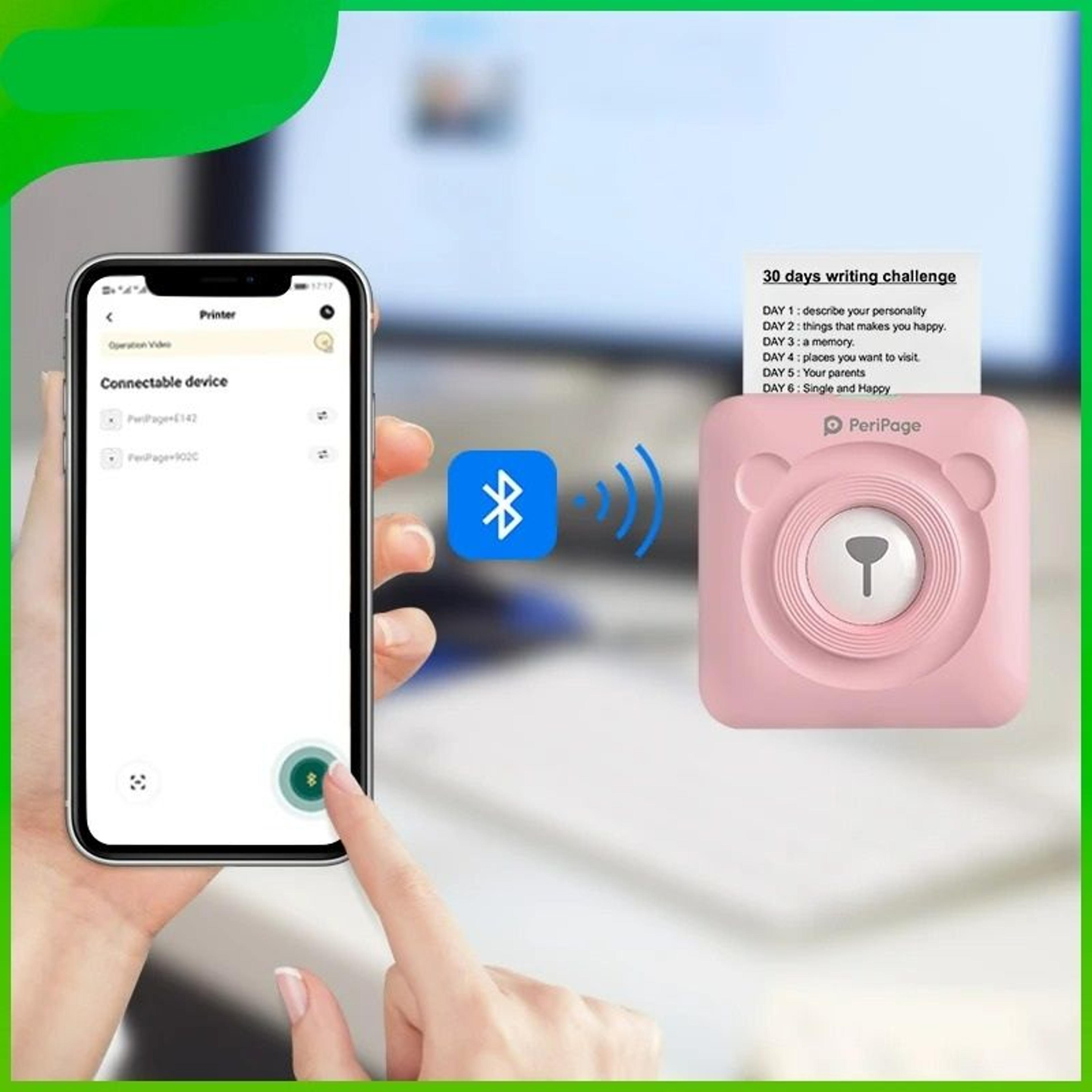 304 DPI Wireless Portable Mini Thermal Photo Printer 1