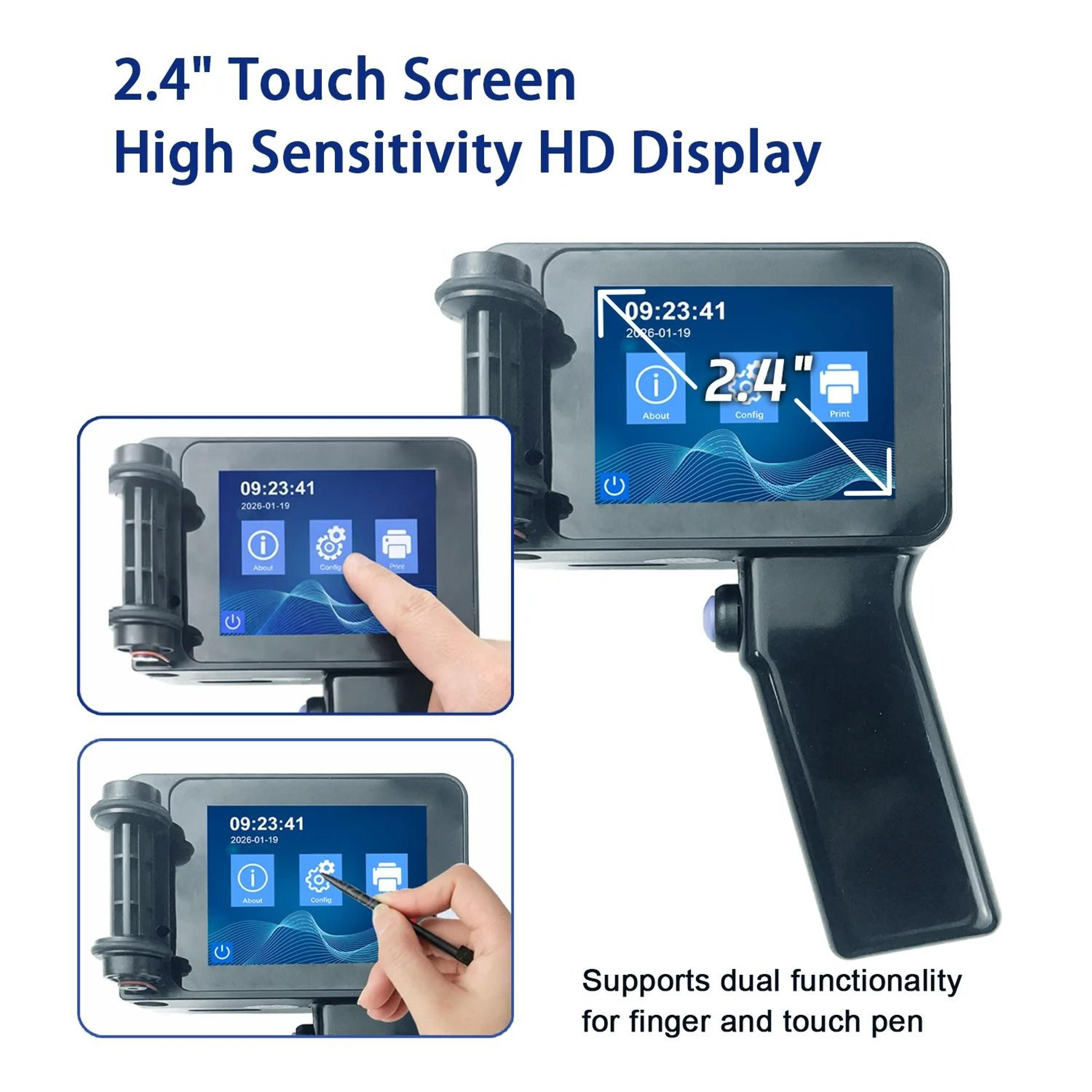 127mm  254mm Portable Handheld Inkjet Printer For Text QR  Barcodes 1