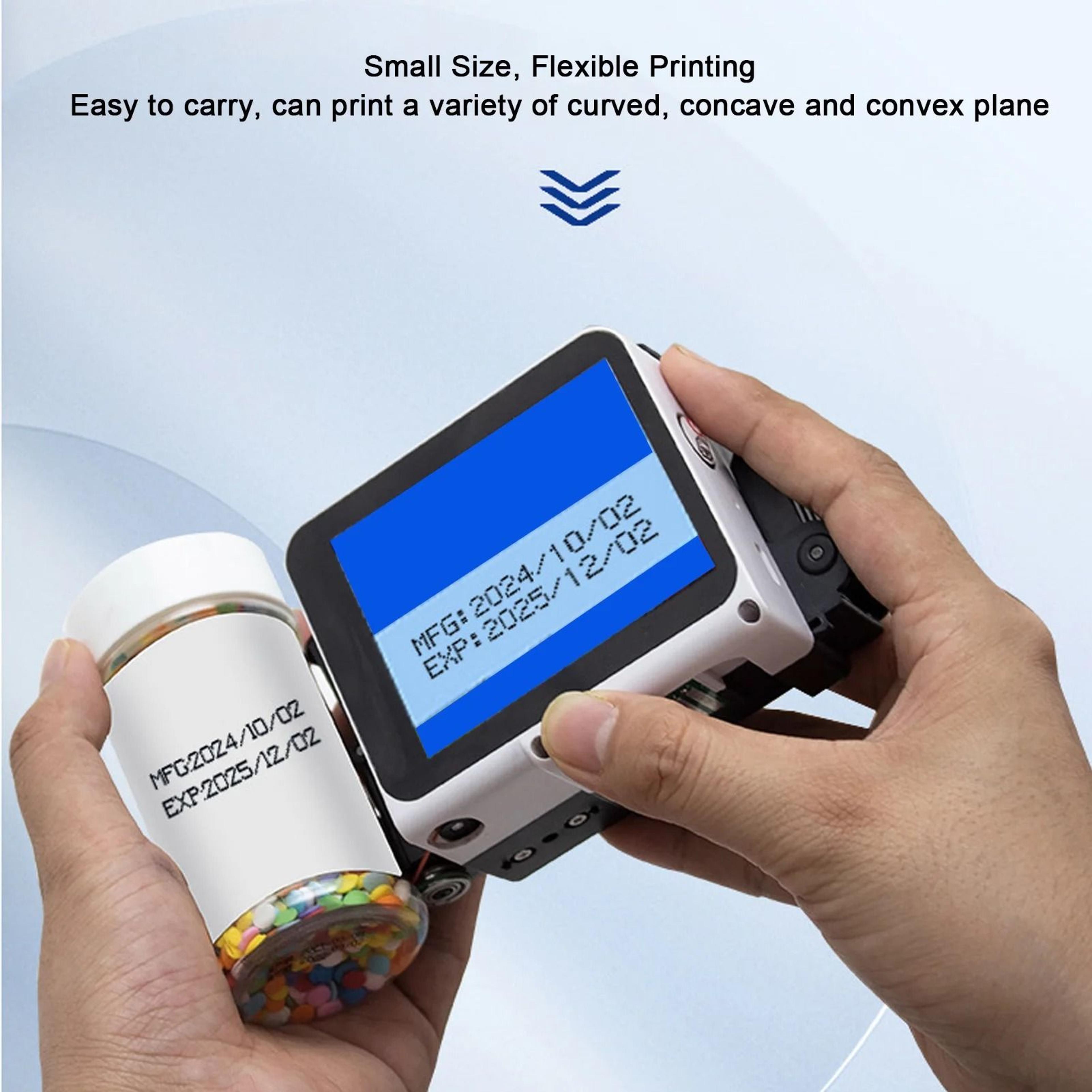 127mm MultiLanguage Handheld Inkjet Printer For Barcode  Date Coding 4