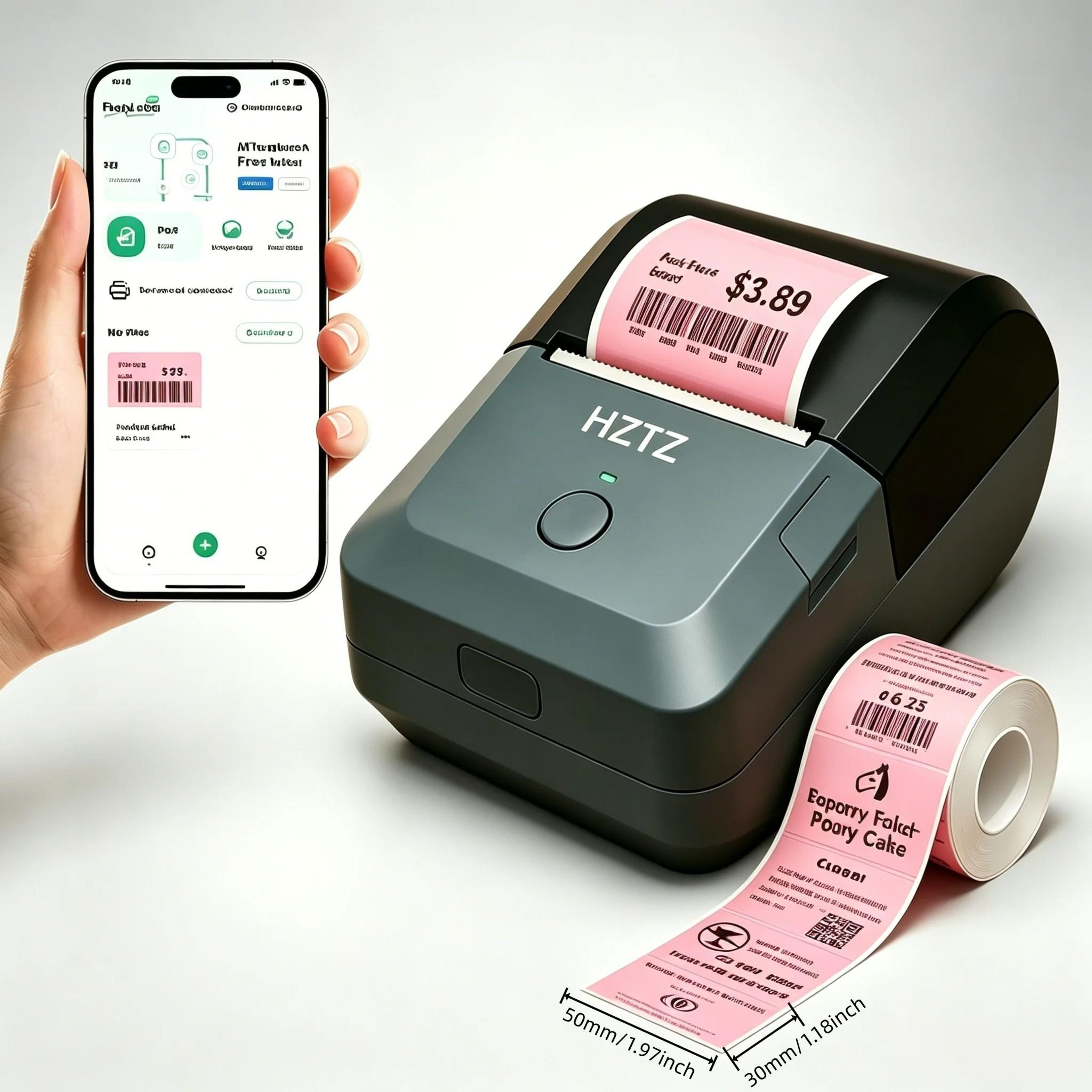 Wireless Inkless Thermal Label Maker For Retail Bakery  Inventory 7