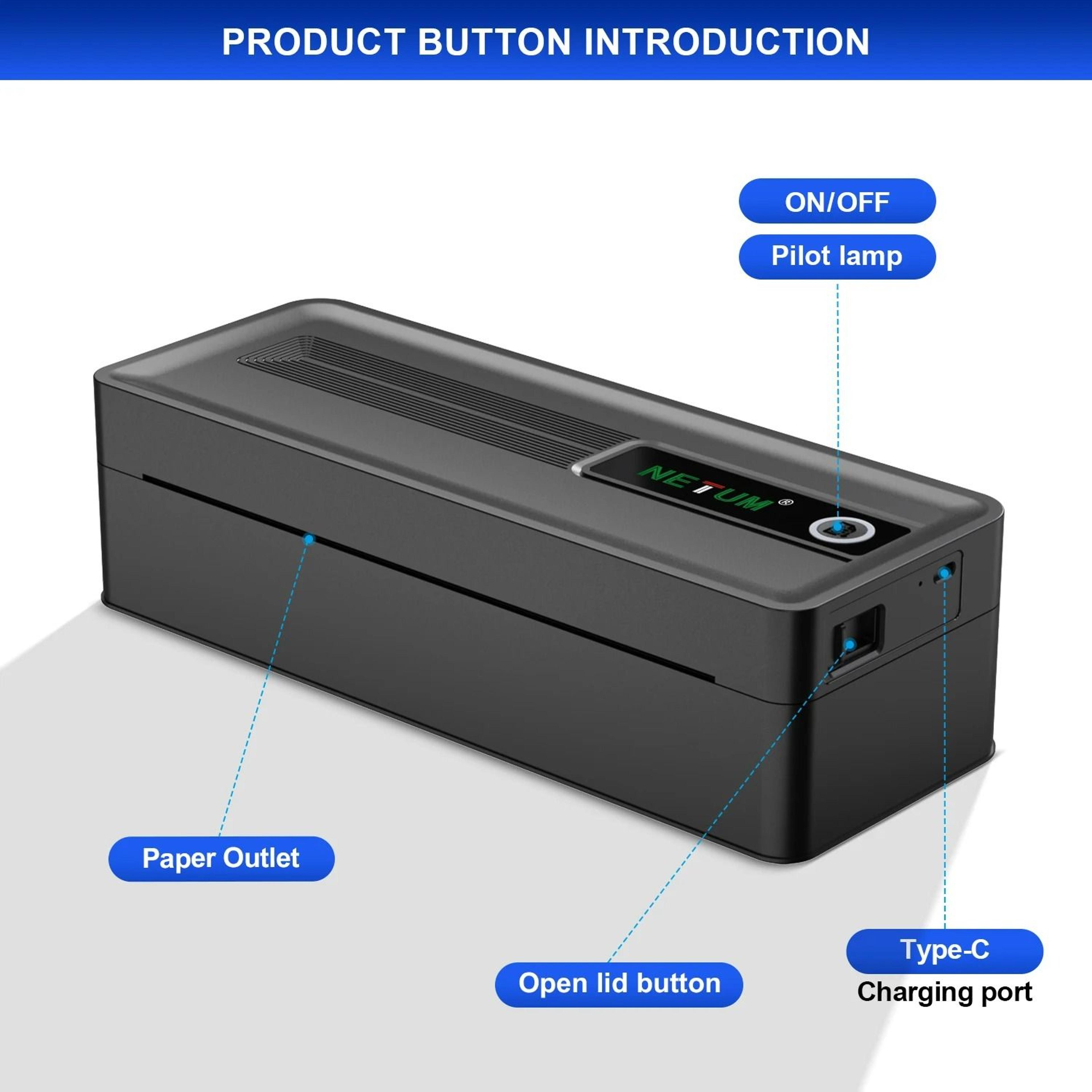 300 DPI A4 Thermal Printer With Large BuiltIn Paper Compartment 5