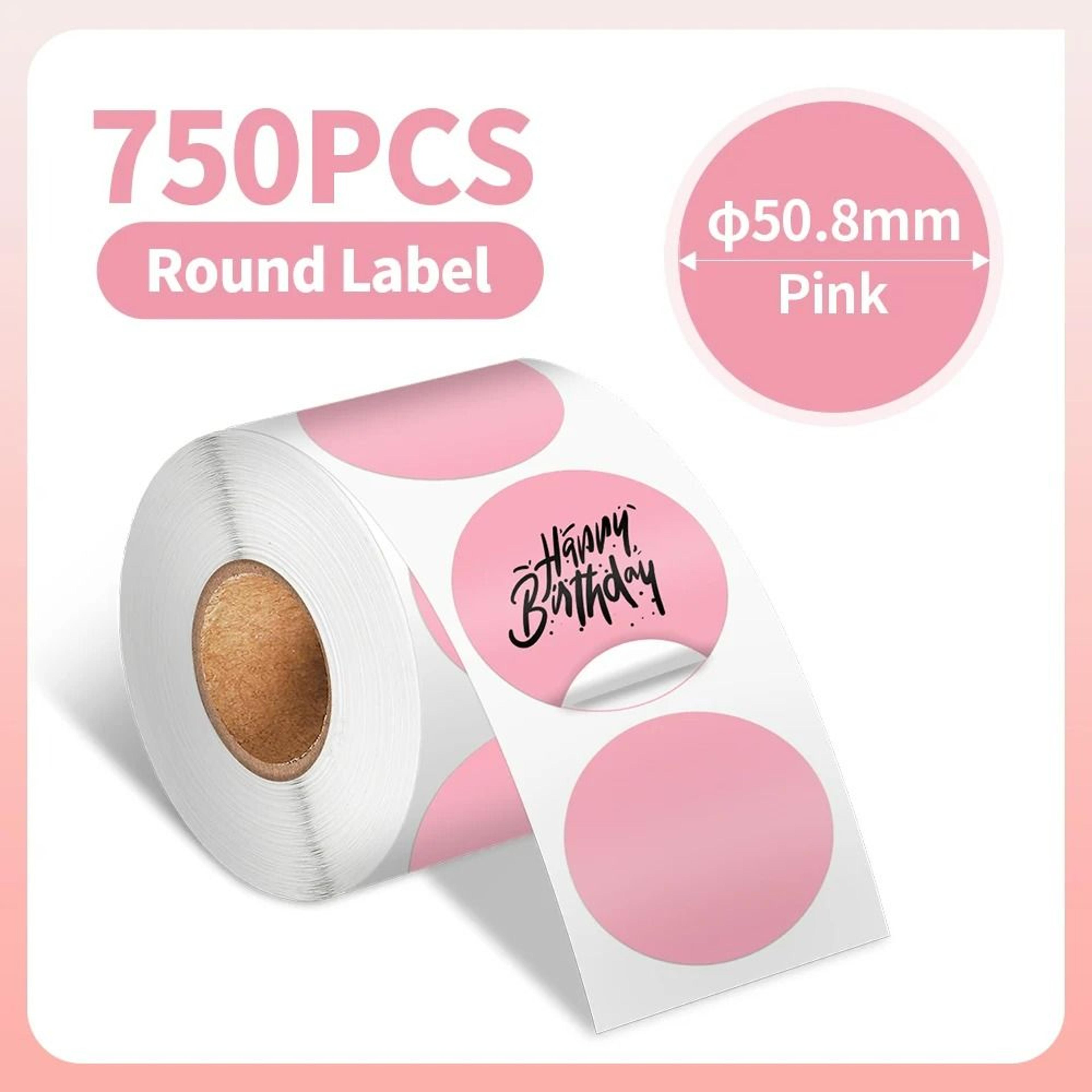 Waterproof Round Thermal Label Sticker Rolls For Desktop Label Printers 15