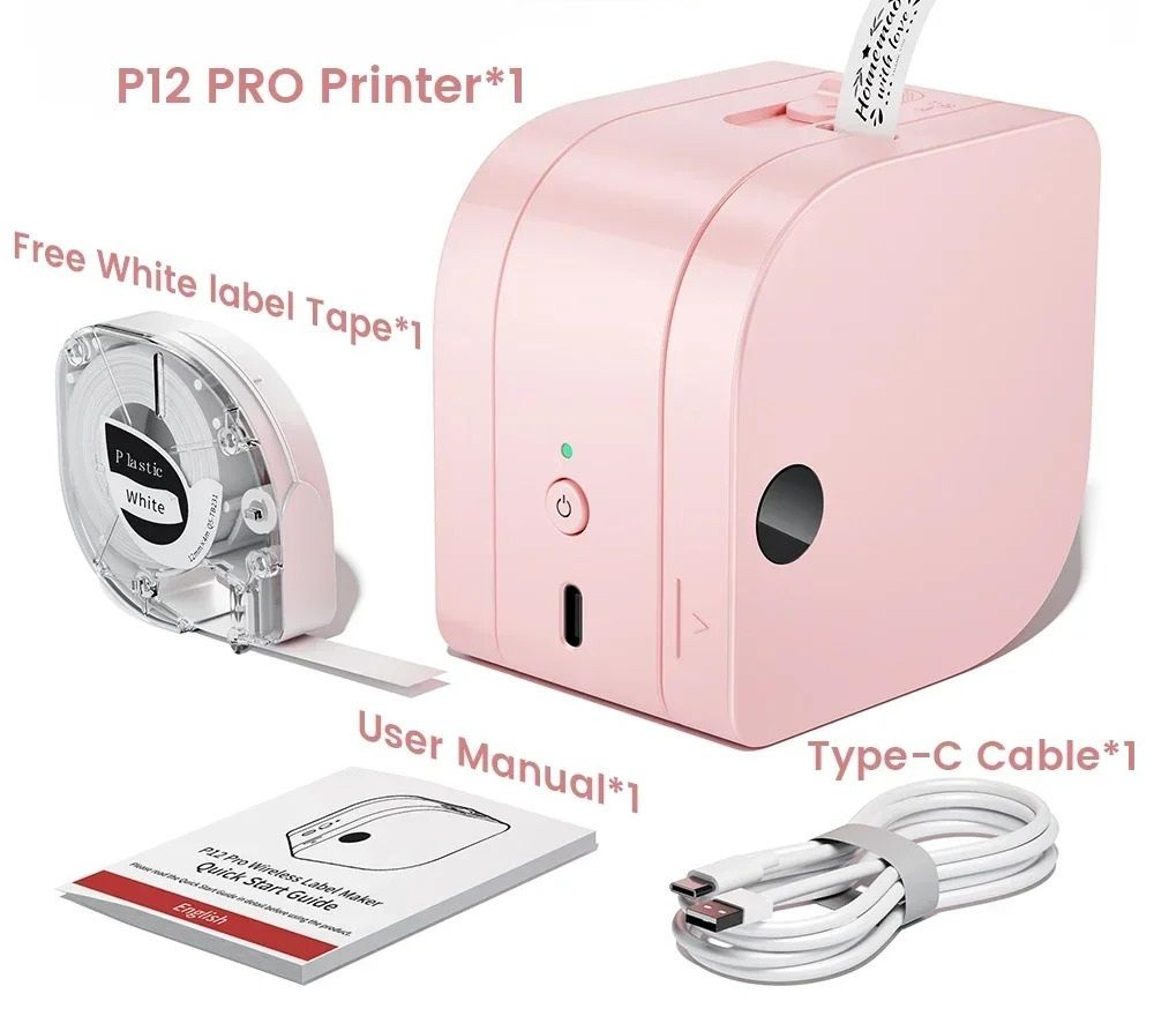 Wireless Portable Bluetooth Label Maker For Home  Office 12mm 9