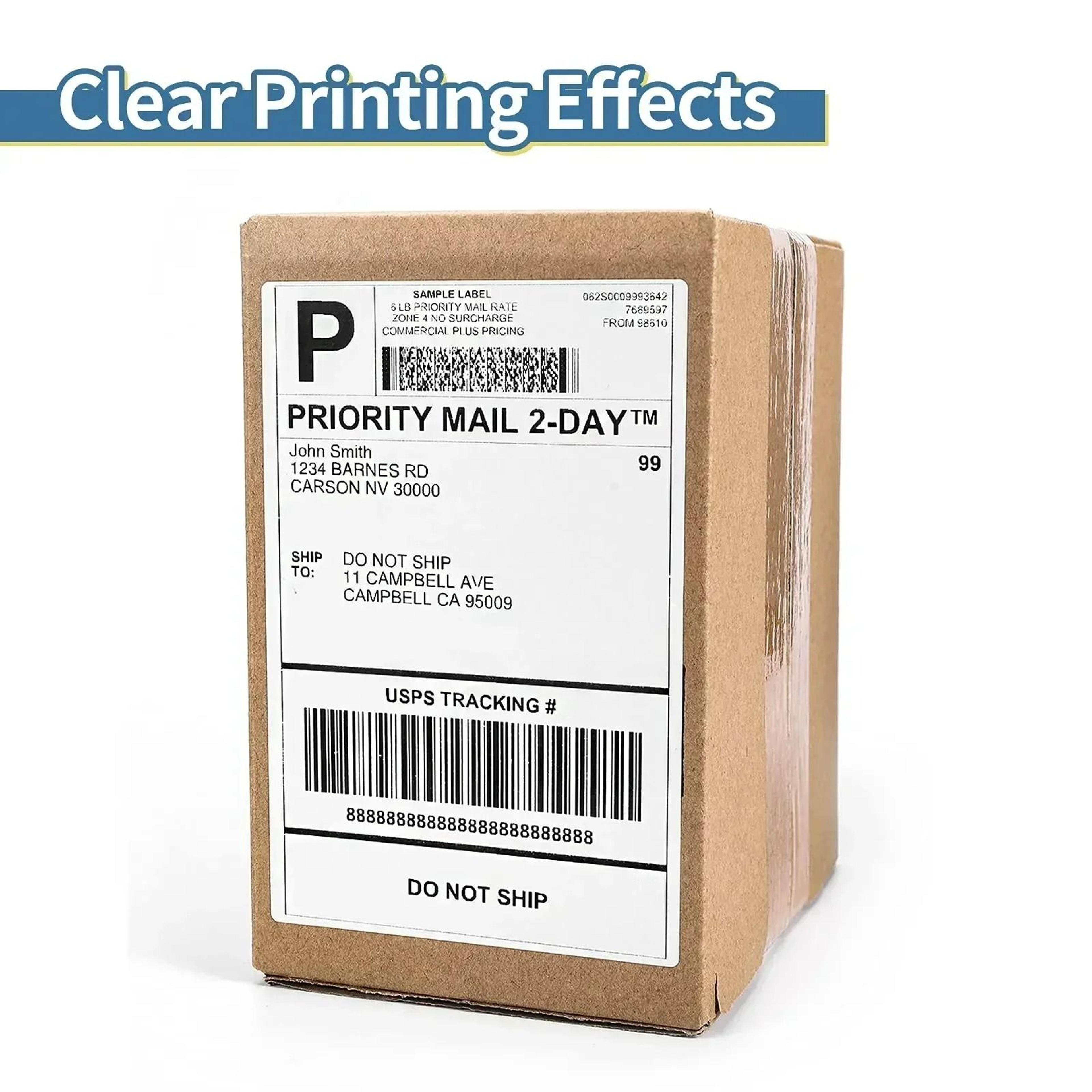 A6 Direct Thermal 4x6 FanFold  Roll Shipping Labels 500 Pack 4