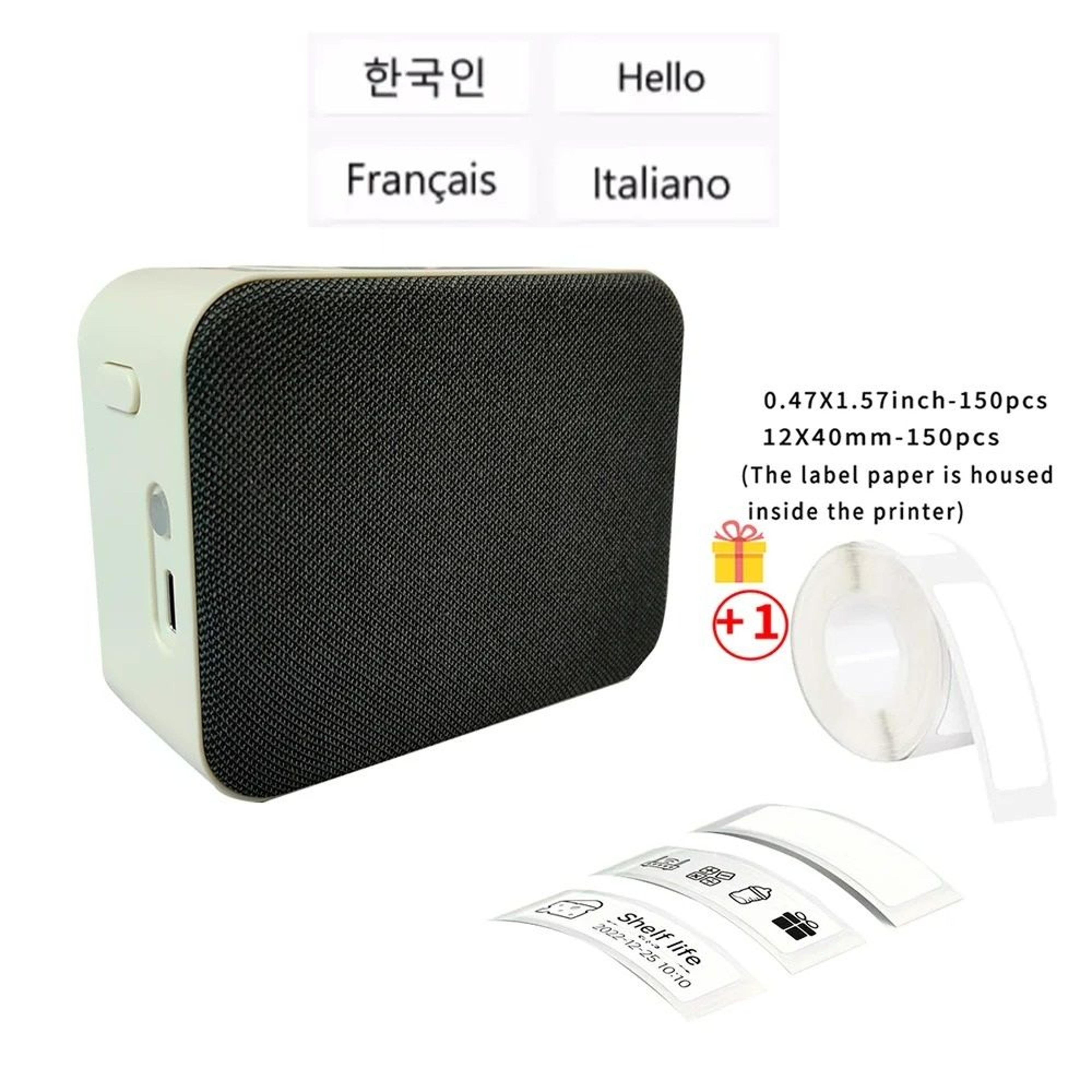 Elite Wireless Portable Thermal Label Maker With SelfAdhesive Label Roll 7