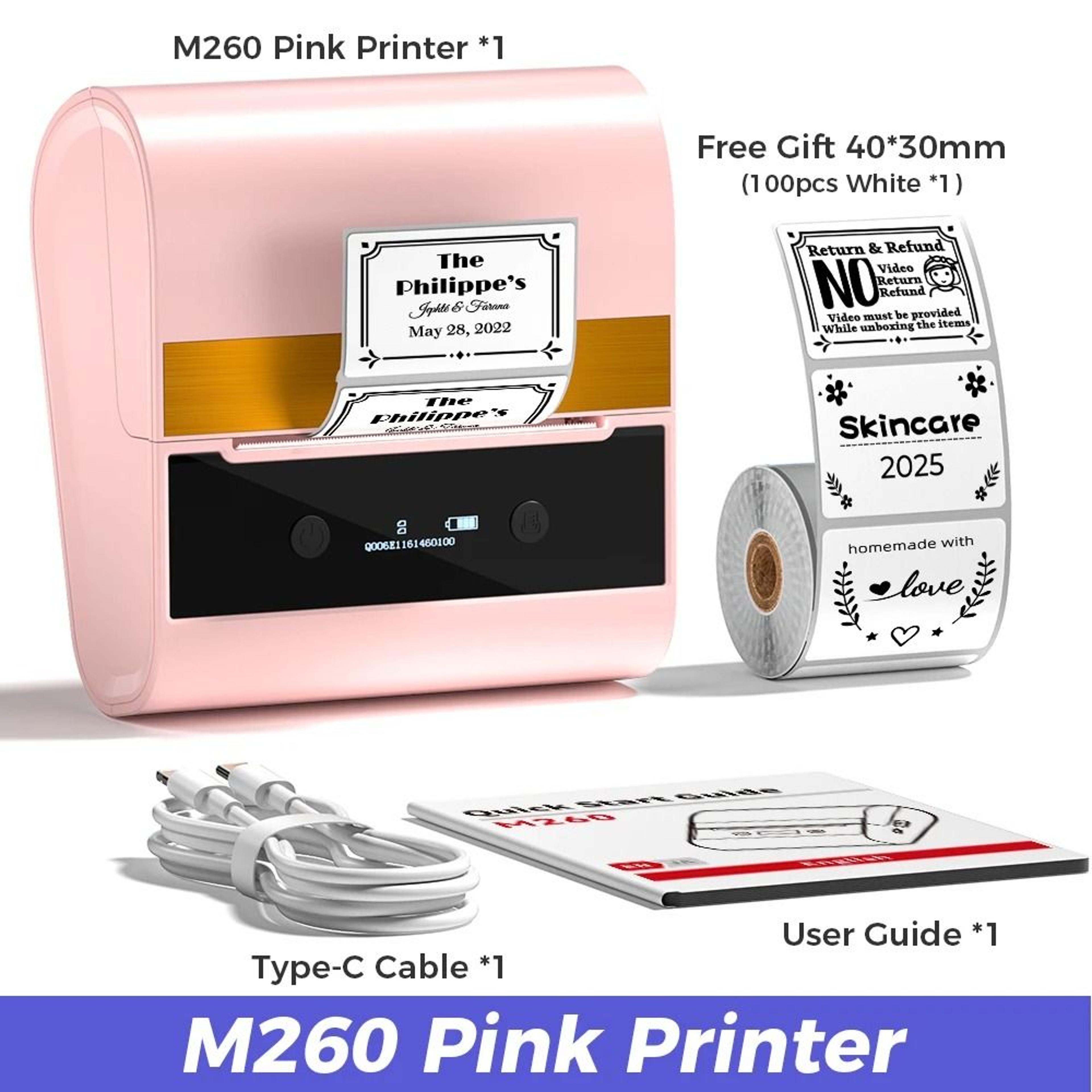 Elite Mini Portable Wireless Thermal Label Printer 8