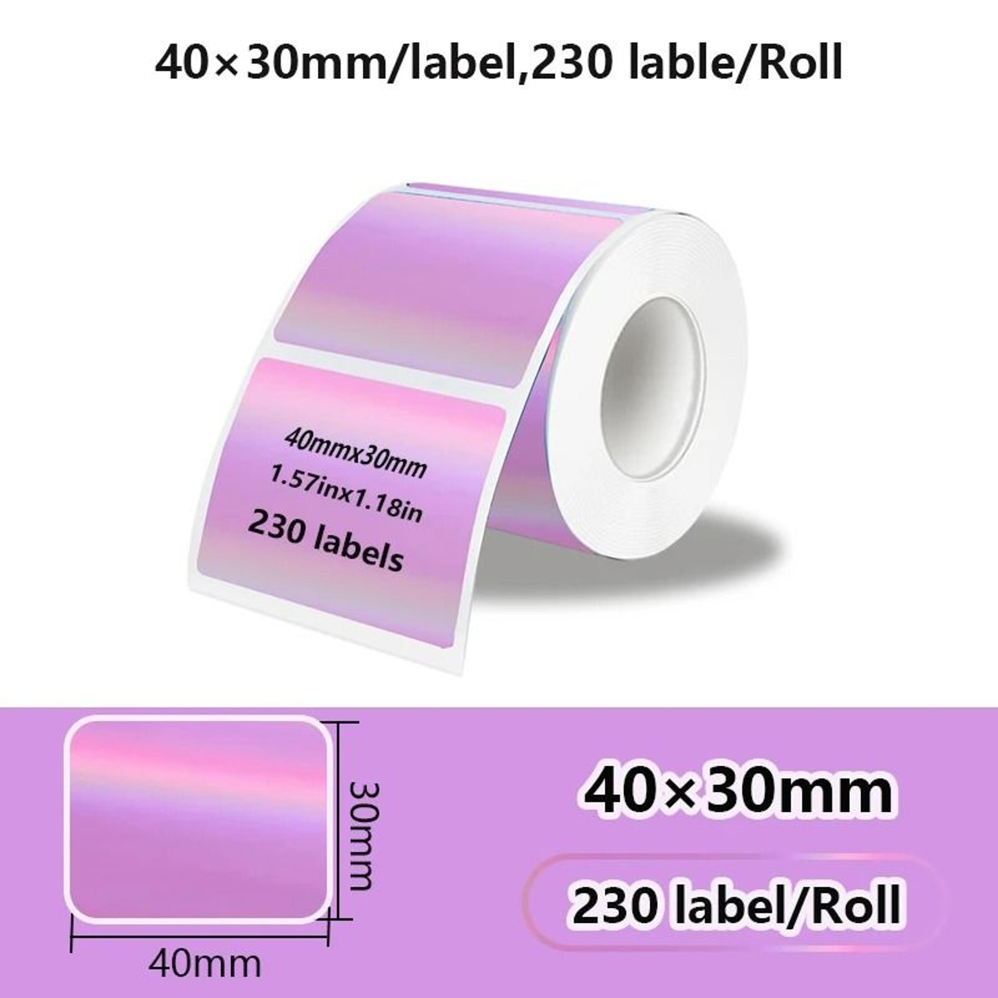 Laser Holographic Transparent Thermal Adhesive Label Rolls 6