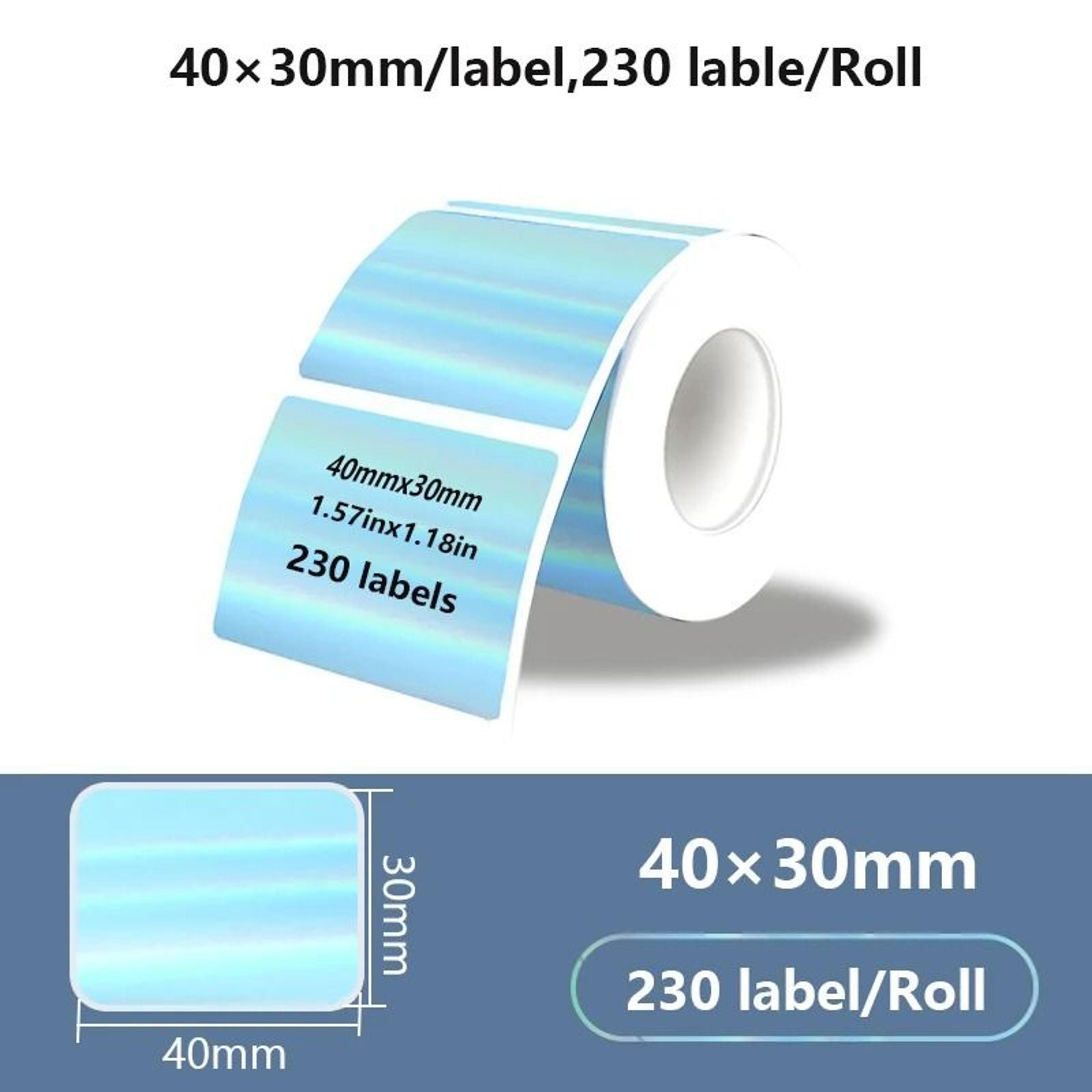 Laser Holographic Transparent Thermal Adhesive Label Rolls 18