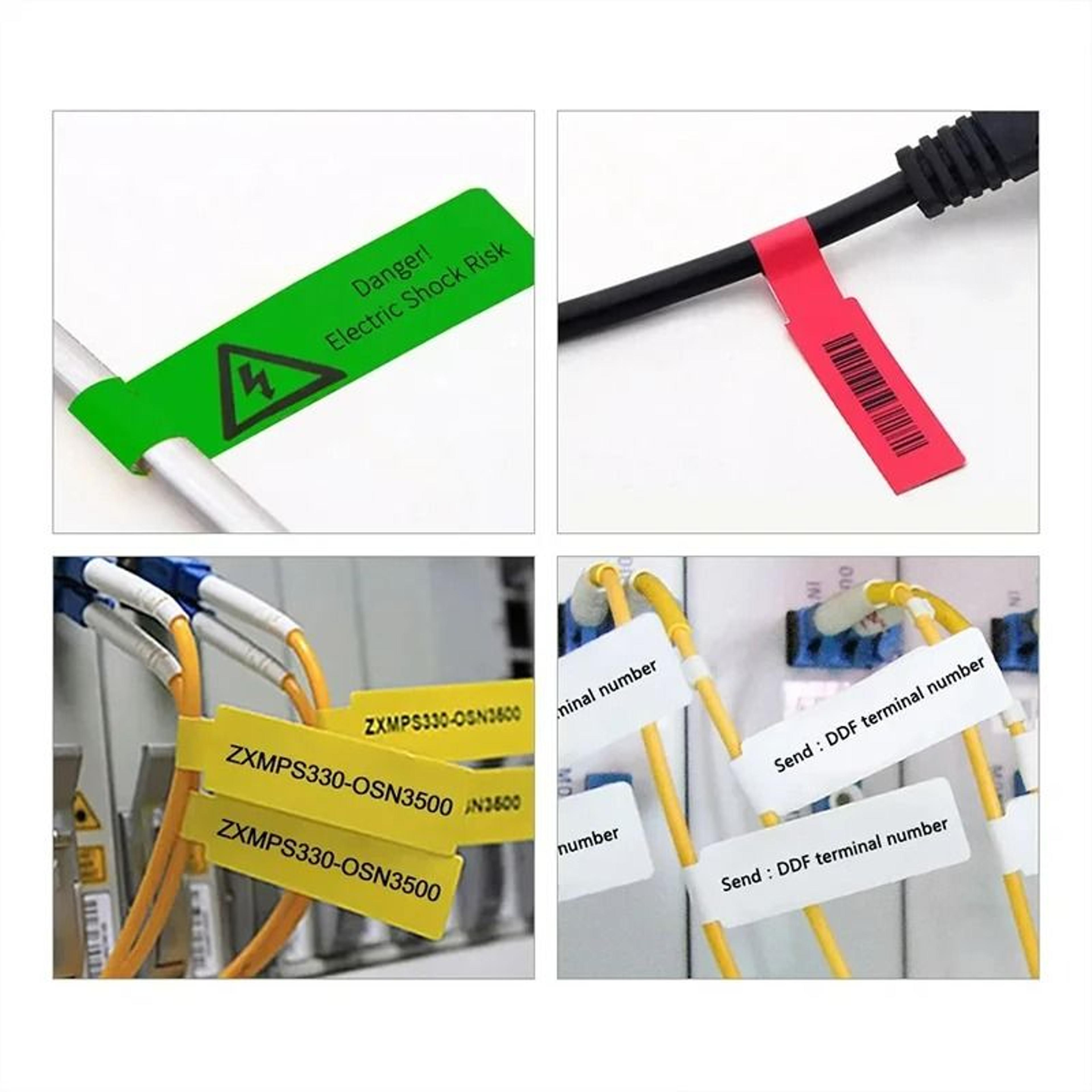 SelfAdhesive Waterproof Cable Label Rolls Elite 4